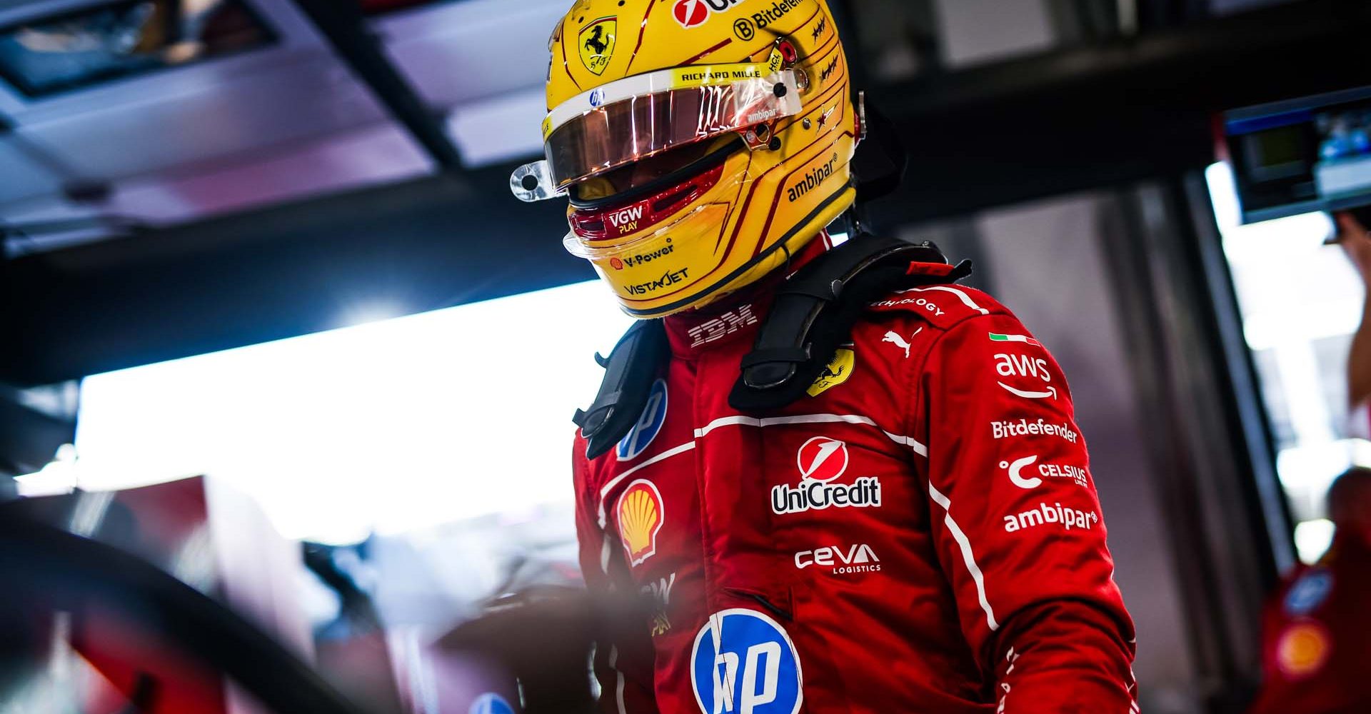 HAMILTON Lewis (gbr), Scuderia Ferrari SF-25, portrait during the Formula 1 STC Saudi Arabian Grand Prix 2025, 5th round of the 2025 FIA Formula One World Championship from April 18 to 20, 2025 on the Jeddah Corniche Circuit, in Jeddah, Saudi Arabia - Photo Florent Gooden / DPPI