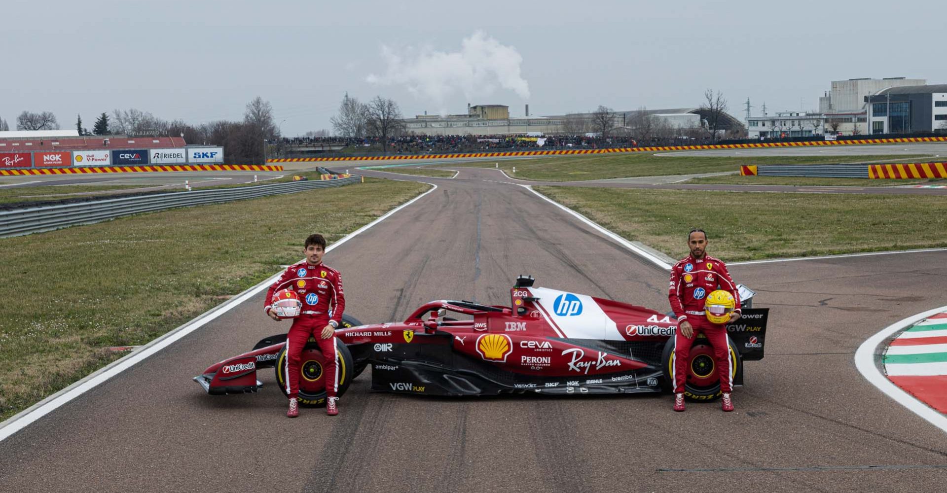 Charles Leclerc, Lewis Hamilton, Ferrari SF-25