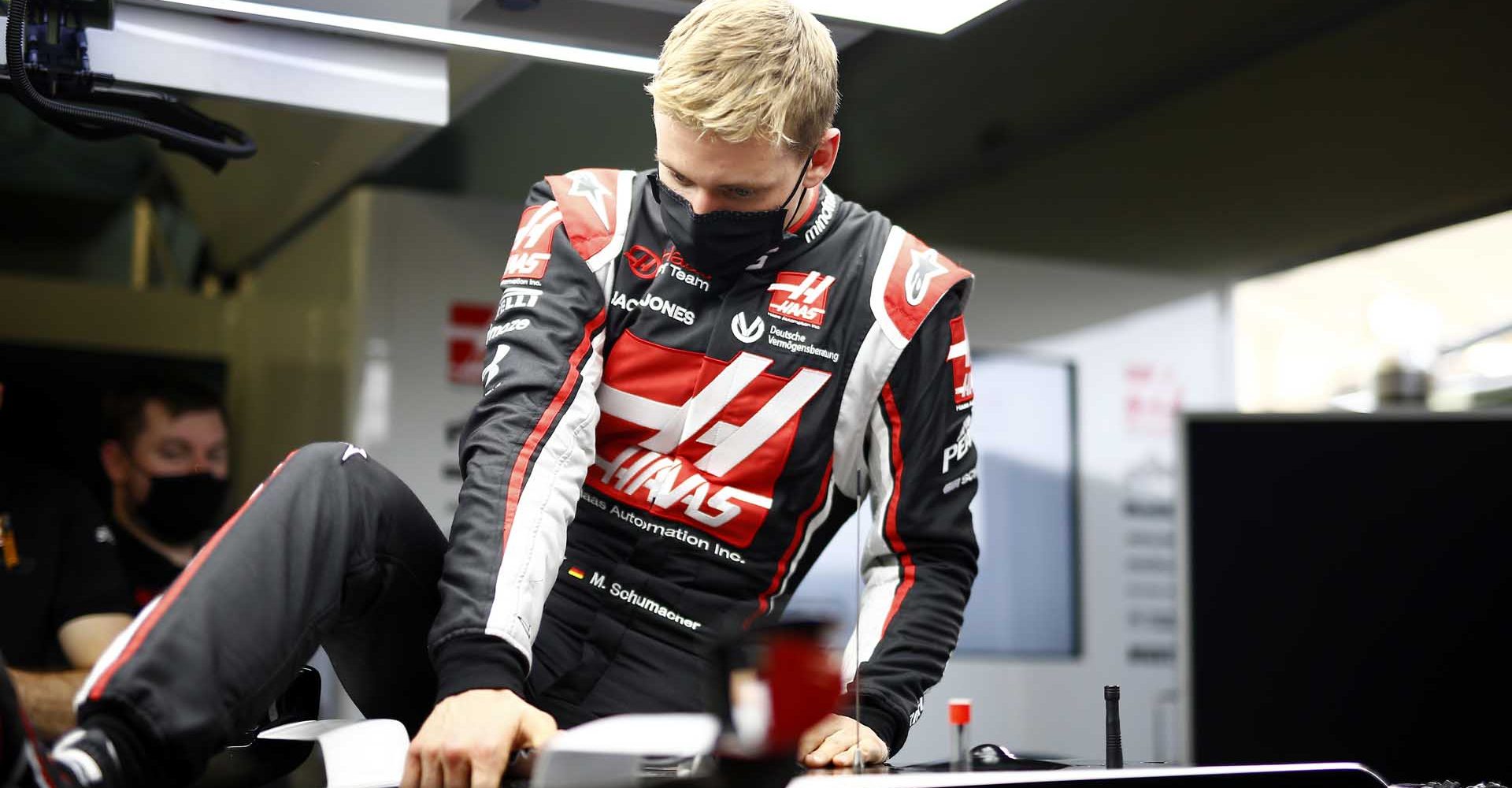 BAHRAIN INTERNATIONAL CIRCUIT, BAHRAIN - DECEMBER 02: Mick Schumacher sits in his Haas VF-20 for his seat fitting during the Sakhir GP at Bahrain International Circuit on Wednesday December 02, 2020 in Sakhir, Bahrain. (Photo by Andy Hone / LAT Images)