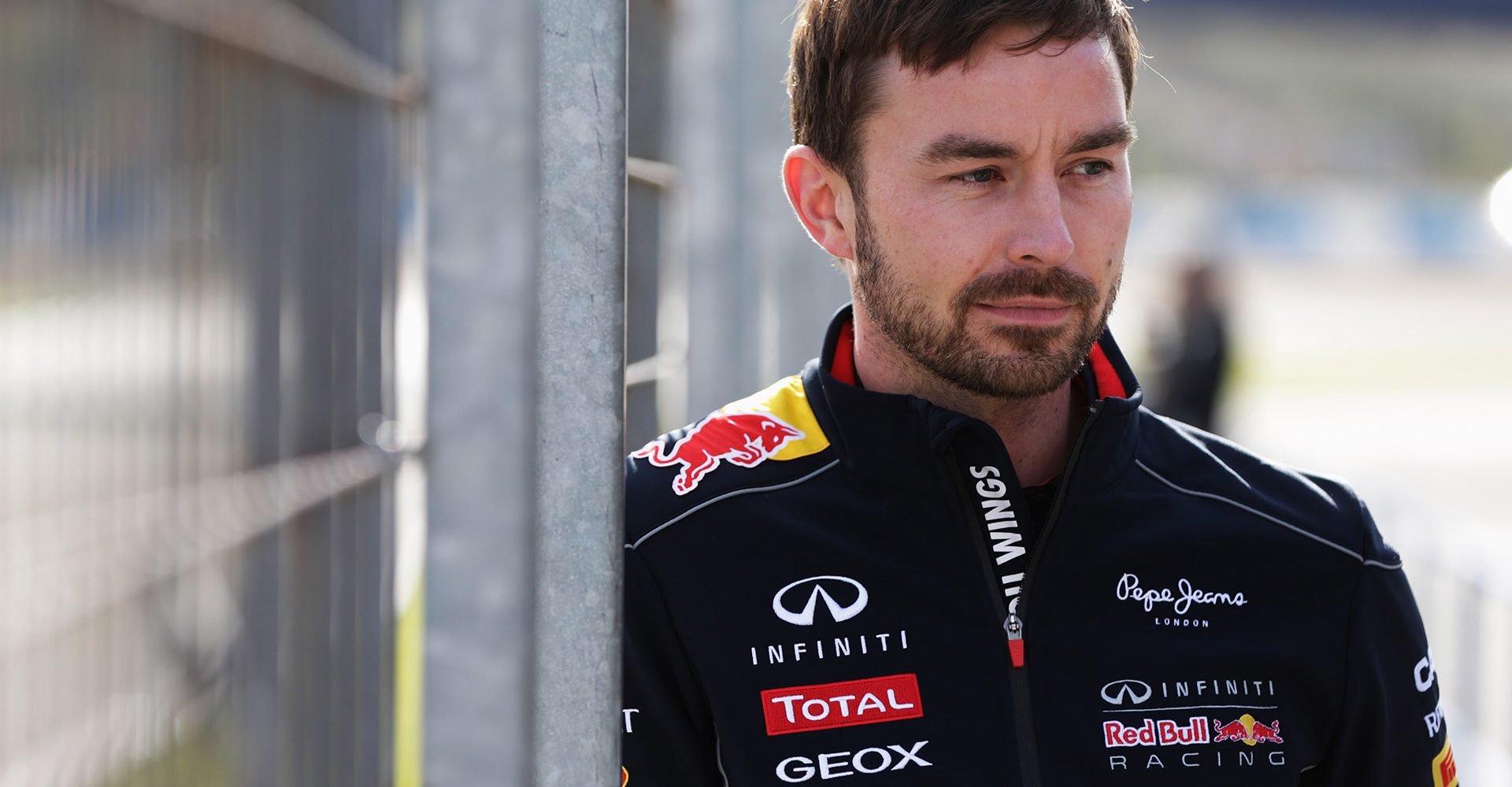 JEREZ DE LA FRONTERA, SPAIN - JANUARY 28:  Simon Rennie, race engineer for Daniel Ricciardo of Australia and Infiniti Red Bull Racing is seen during day one of Formula One Winter Testing at the Circuito de Jerez on January 28, 2014 in Jerez de la Frontera, Spain.  (Photo by Andrew Hone/Getty Images) *** Local Caption *** Simon Rennie // Getty Images / Red Bull Content Pool  // 1418892068262-1311742742 // Usage for editorial use only //