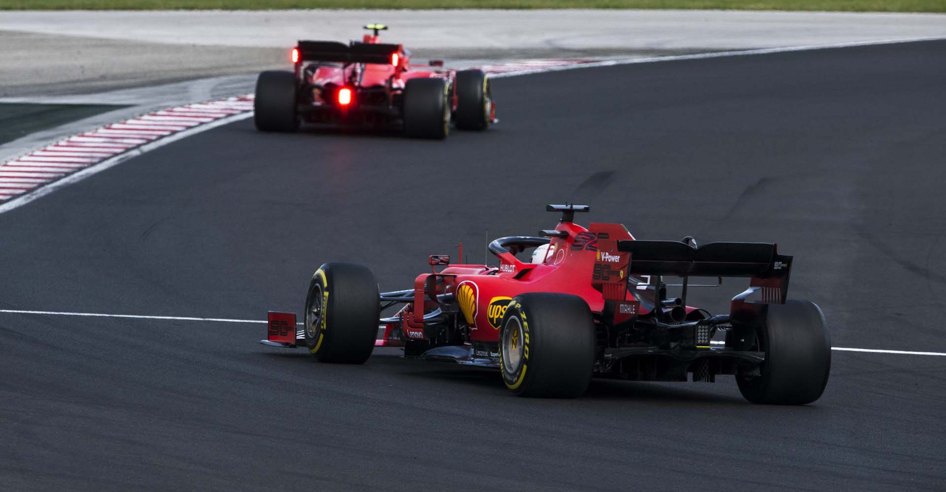 Charles Leclerc Sebastian Vettel Ferrari