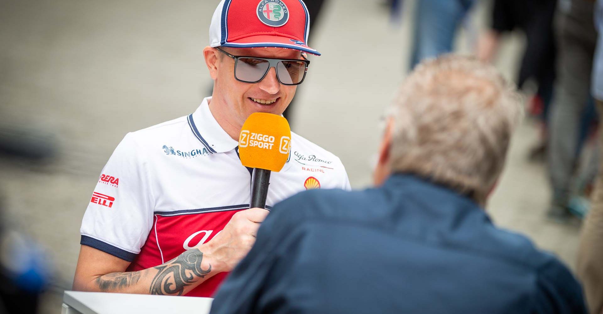 RAIKKONEN Kimi Räikkönen Ziggo Sport (fin), Alfa Romeo Racing C38, portrait during the 2019 Formula One World Championship, Brazil Grand Prix from November 15 to 17 in Sao Paulo, Brazil - Photo Antonin Vincent / DPPI