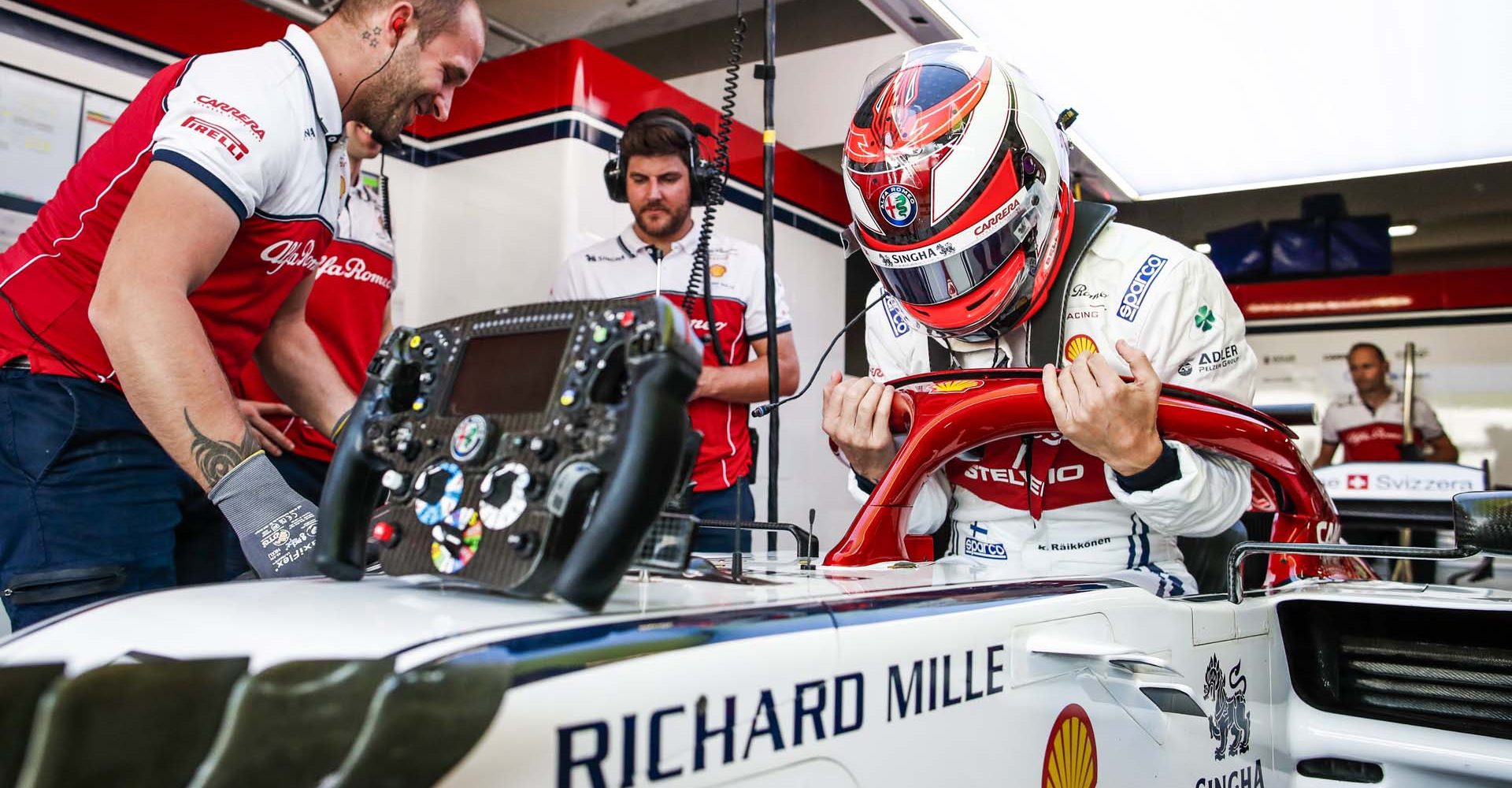 RAIKKONEN Räikkönen Kimi (fin), Alfa Romeo Racing C38, portrait during the 2019 Formula One World Championship, Germany Grand Prix from July 25 to 28, in Hockenheim, Germany - Photo Florent Gooden / DPPI