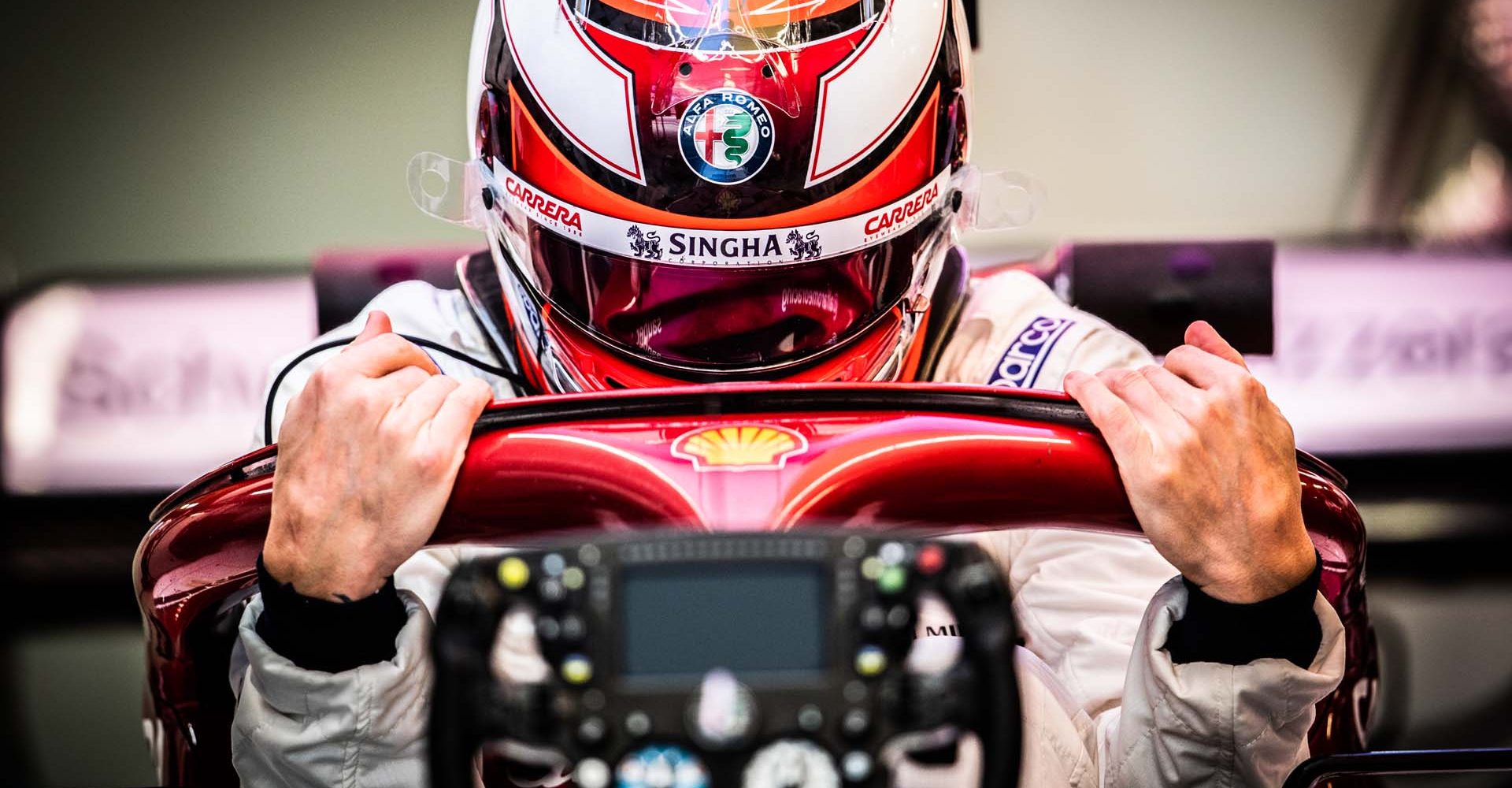 RAIKKONEN Kimi (fin), Alfa Romeo Racing C38, portrait during the 2019 Formula One World Championship, Russia Grand Prix from September 26 to 29 in Sotchi, Russia - Photo Antonin Vincent / DPPI