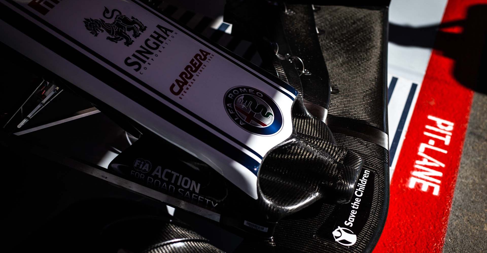 Alfa Romeo Racing C38, mechanical detail during 2019 Formula 1 FIA world championship, Spain Grand Prix, at Barcelona Catalunya from May 10 to 12 - Photo Antonin Vincent / DPPI front wing