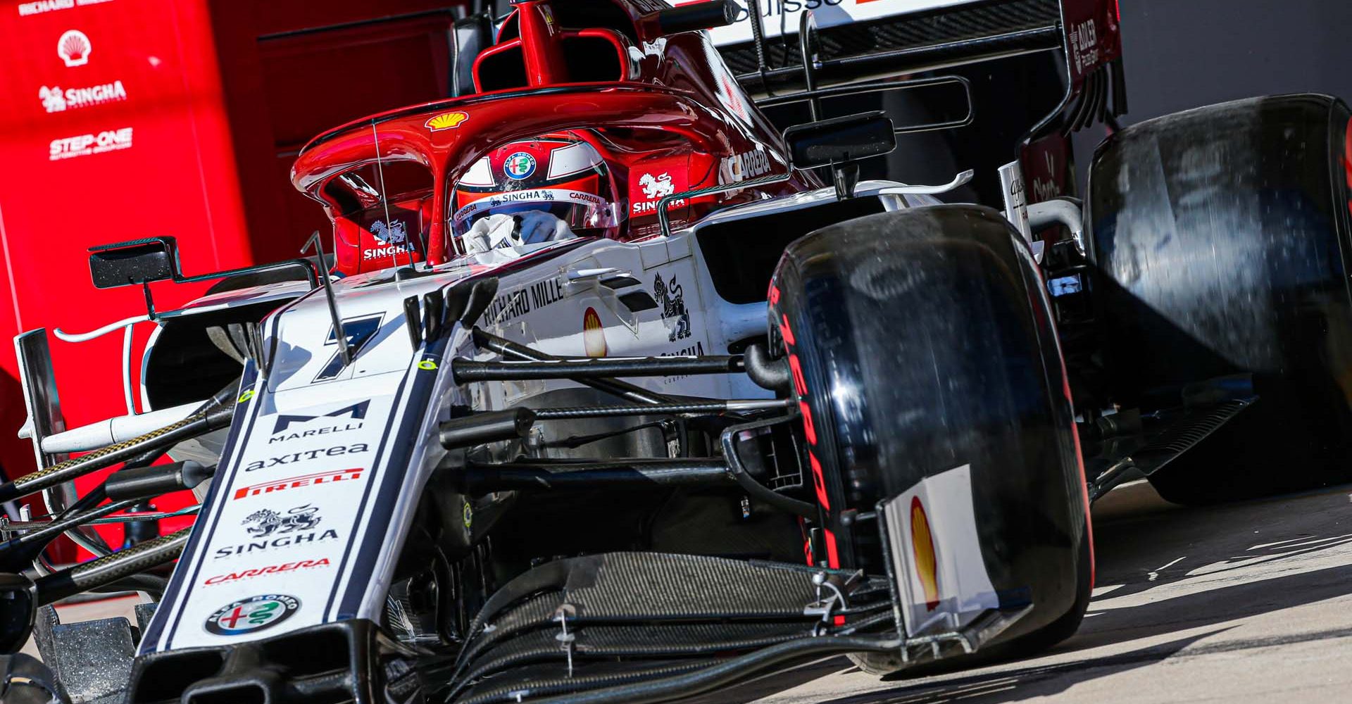 07 RAIKKONEN Kimi Räikkönen (fin), Alfa Romeo Racing C38, action during the 2019 Formula One World Championship, United States of America Grand Prix from november 1 to 3 in Austin, Texas, USA - Photo Francois Flamand / DPPI