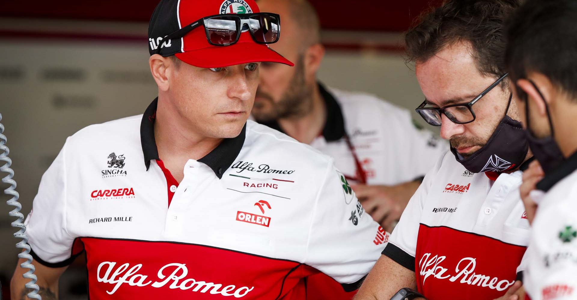 RAIKKONEN Kimi Räikkönen (fin), Alfa Romeo Racing ORLEN C39, portrait during the Emirates Formula 1 70th Anniversary Grand Prix 2020, from August 07 to 09, 2020 on the Silverstone Circuit, in Silverstone, United Kingdom - Photo Florent Gooden / DPPI