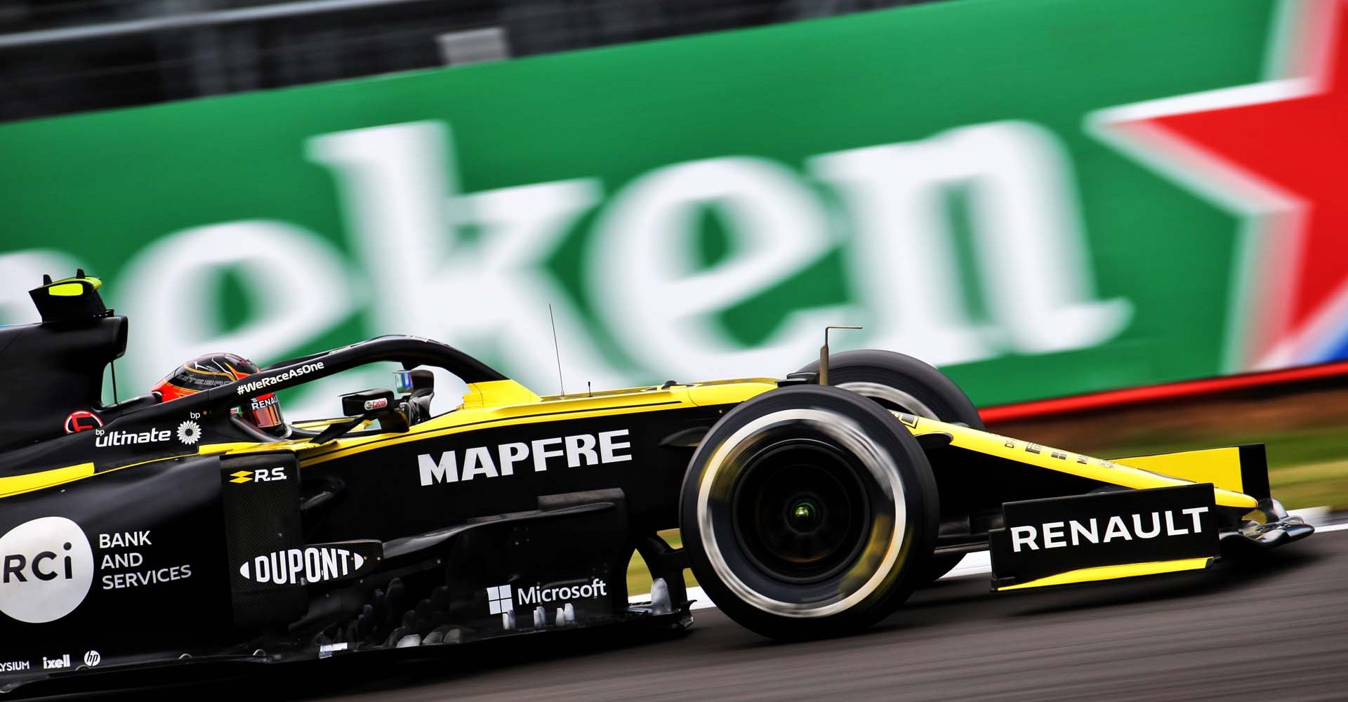 Esteban Ocon (FRA) Renault F1 Team RS20.
70th Anniversary Grand Prix, Friday 7th August 2020. Silverstone, England.