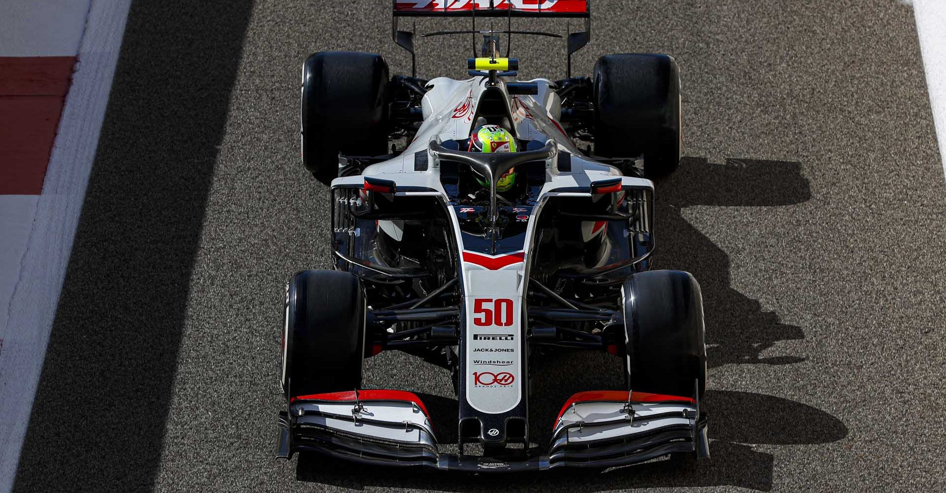 YAS MARINA CIRCUIT, UNITED ARAB EMIRATES - DECEMBER 11: Mick Schumacher, Haas VF-20 during the Abu Dhabi GP at Yas Marina Circuit on Friday December 11, 2020 in Abu Dhabi, United Arab Emirates. (Photo by Charles Coates / LAT Images)