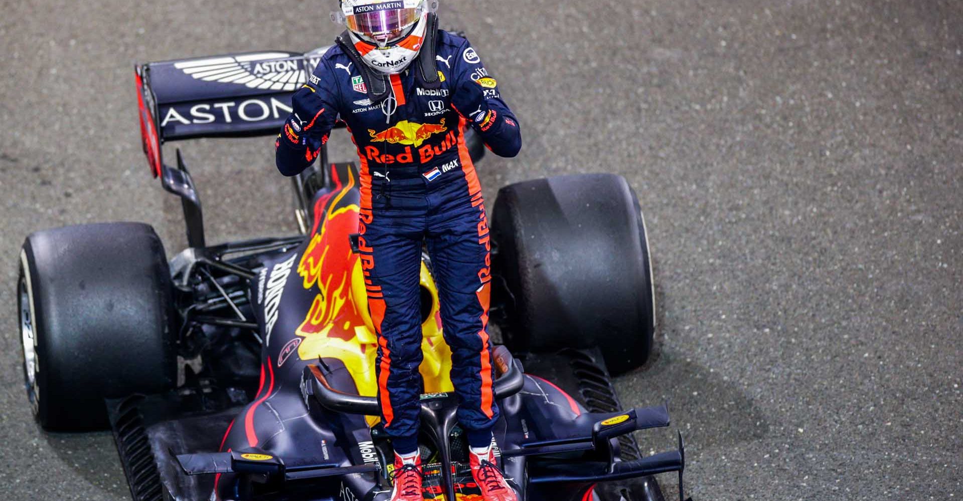 ABU DHABI, UNITED ARAB EMIRATES - DECEMBER 13: Max Verstappen of Red Bull Racing and The Netherlands  during the F1 Grand Prix of Abu Dhabi at Yas Marina Circuit on December 13, 2020 in Abu Dhabi, United Arab Emirates. (Photo by Peter Fox/Getty Images)