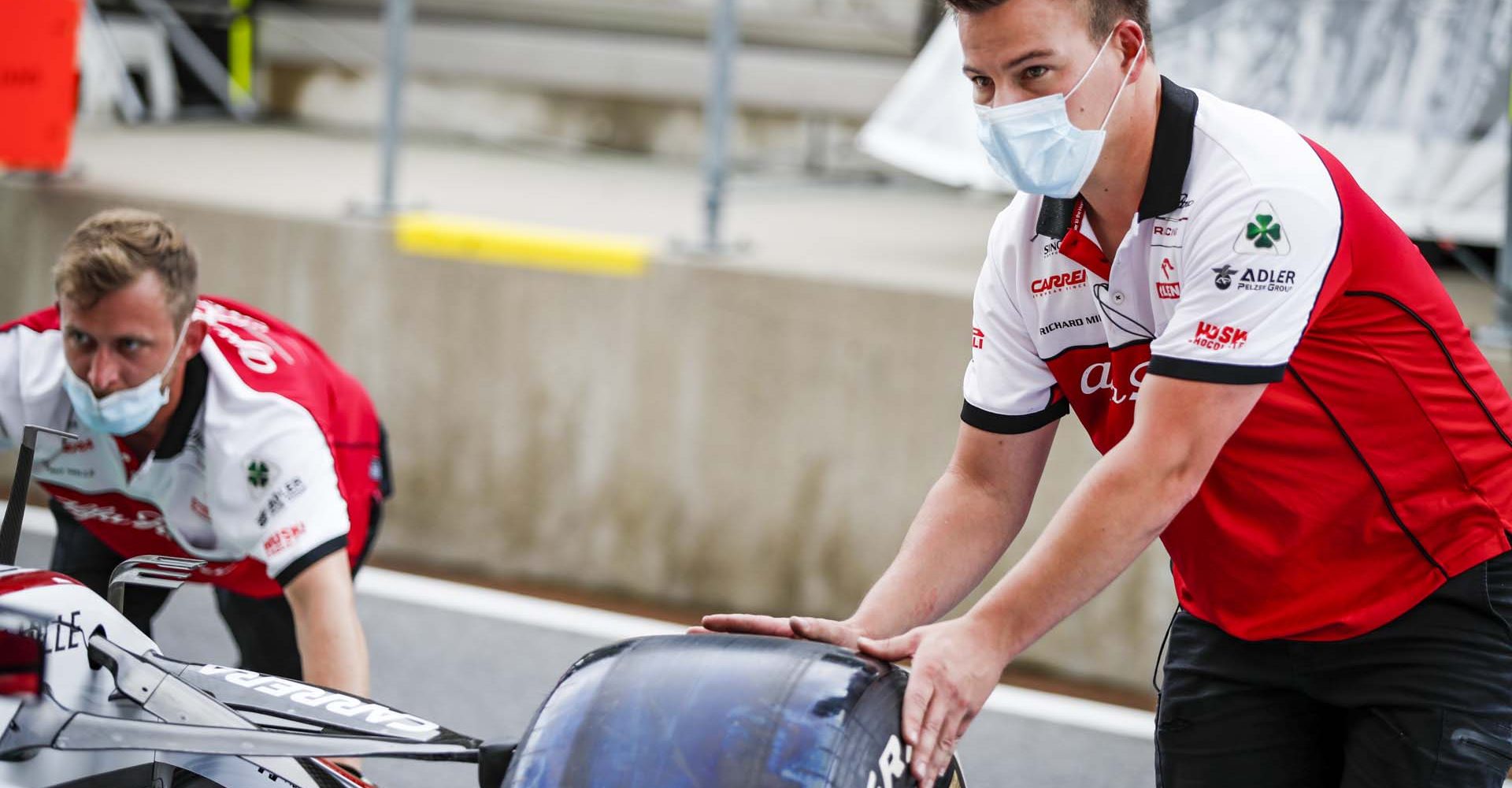 Alfa Romeo Racing ORLEN Team, ambiance during the Formula 1 Rolex Grosser Preis von Osterreich 2020, Austrian Grand Prix from July 02 to 05, 2020 on the Red Bull Ring, in Spielberg, Austria - Photo Florent Gooden / DPPI