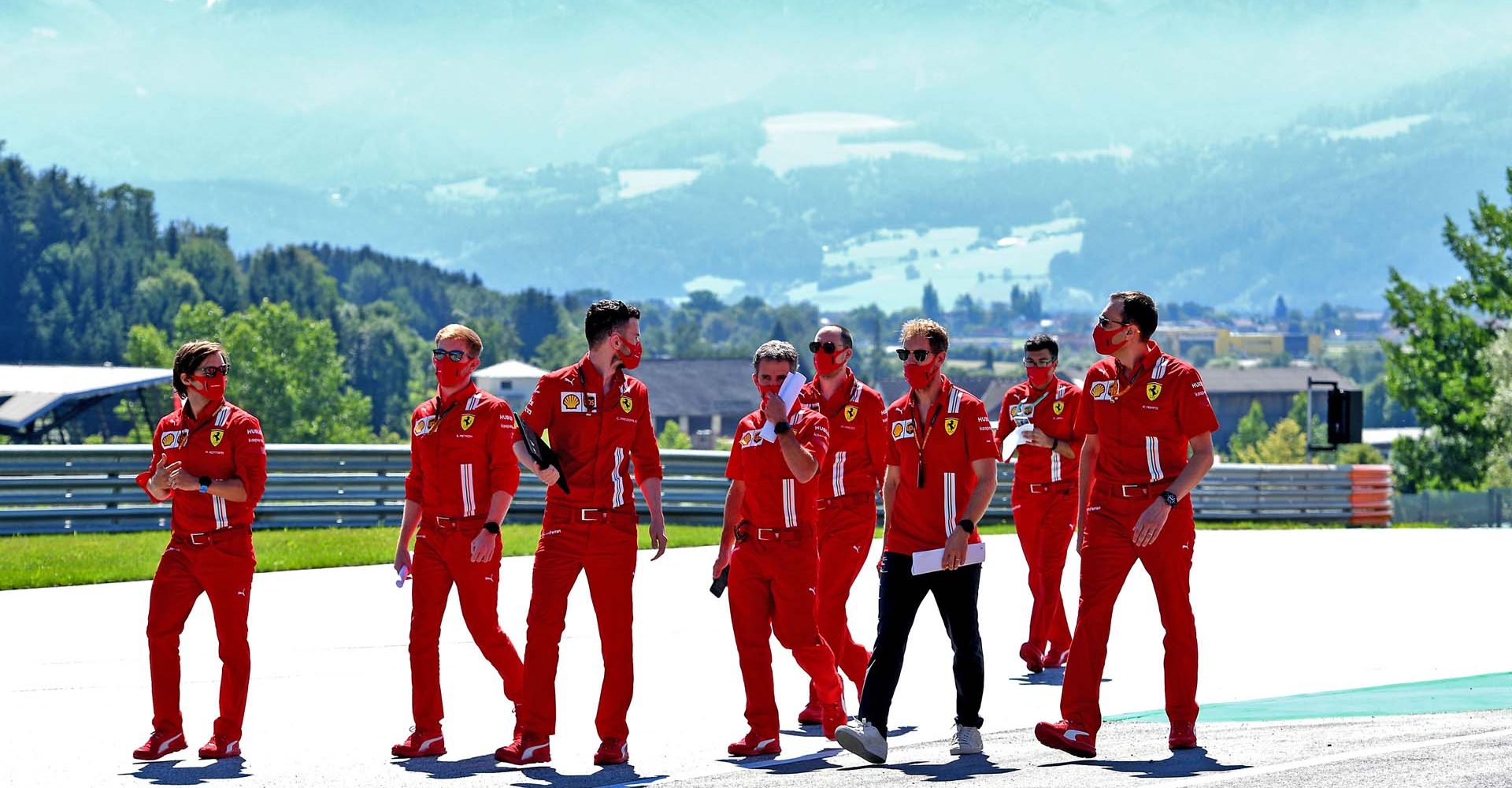 GP AUSTRIA F1/2020 -  GIOVEDÌ 02/07/2020    
credit: @Scuderia Ferrari Press Office track walk Sebastian Vettel