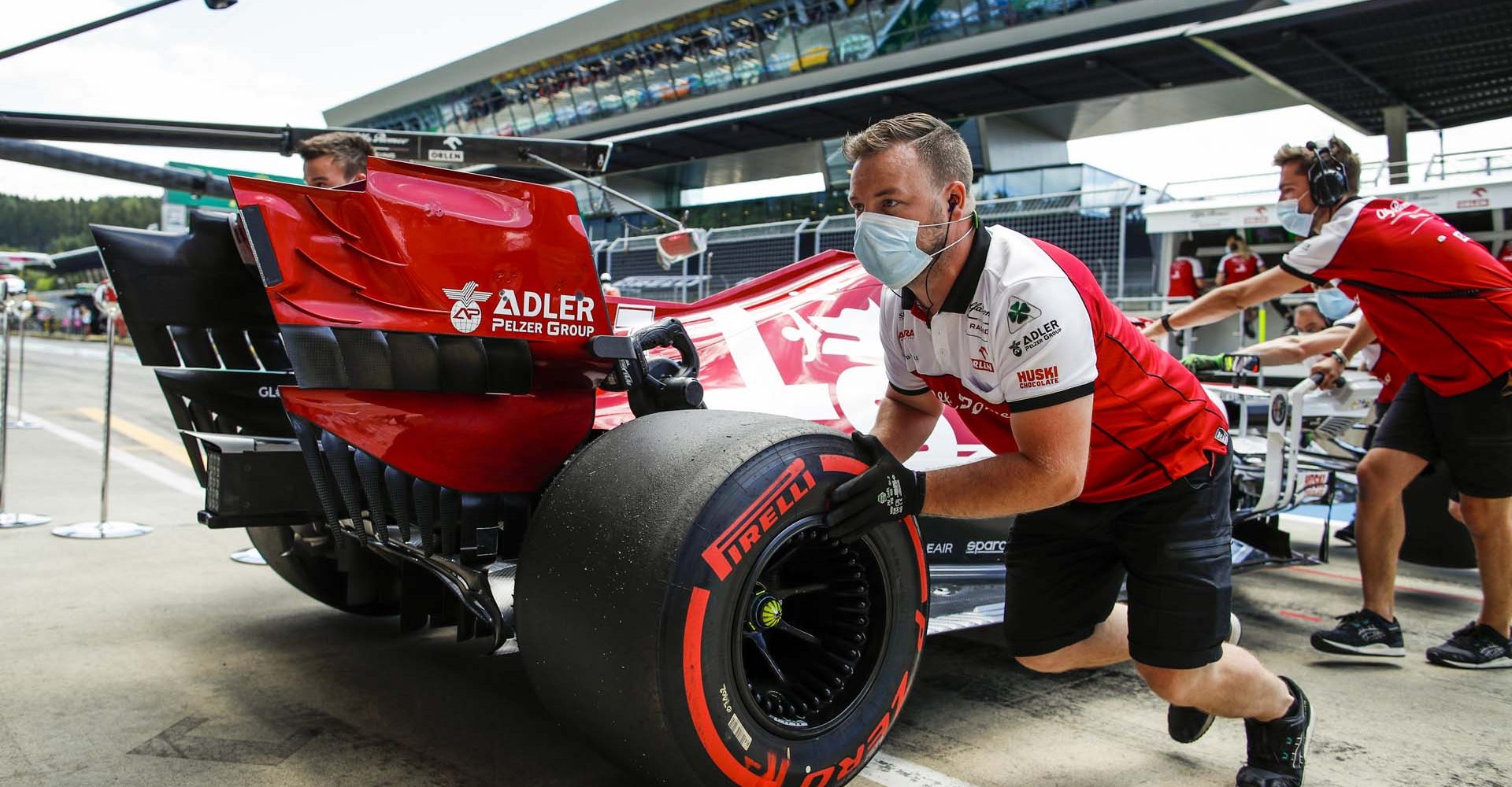 Alfa Romeo Racing ORLEN Team, ambiance during the Formula 1 Rolex Grosser Preis von Osterreich 2020, Austrian Grand Prix from July 02 to 05, 2020 on the Red Bull Ring, in Spielberg, Austria - Photo Florent Gooden / DPPI