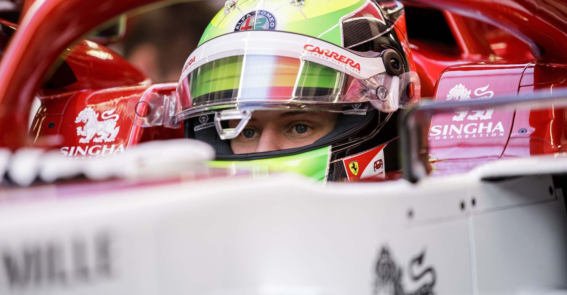 SCHUMACHER Mick (ger), Alfa Romeo Racing ORLEN C39, portrait during the Formula 1 Aramco Grosser Preis Der Eifel 2020, Eifel Grand Prix, from October 9 to 11, 2020 on the Nürburgring, in Nürburg, Germany - Photo Xavi Bonilla / DPPI