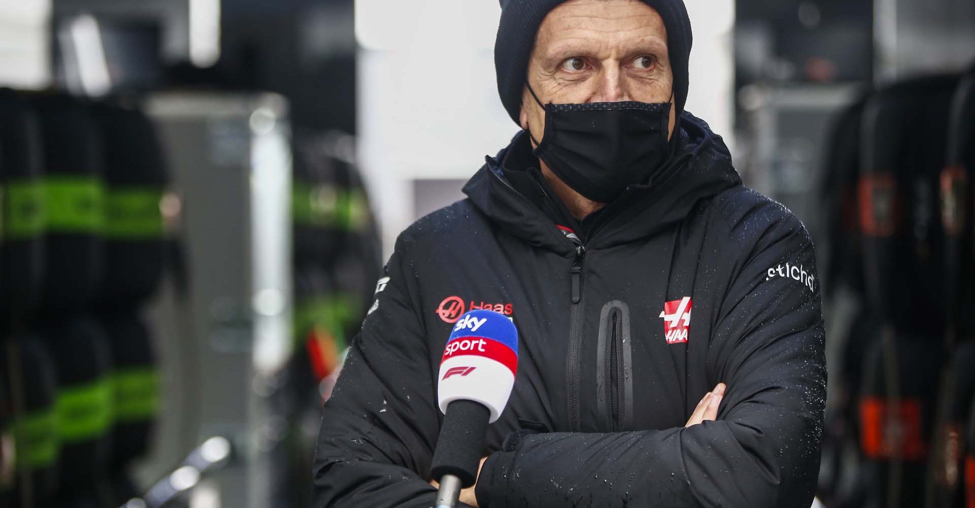 N√ľRBURGRING, GERMANY - OCTOBER 09: Guenther Steiner, Team Principal, Haas F1, is interviewed for Sky Sports F1 during the Eifel GP at N√ľrburgring on Friday October 09, 2020, Germany. (Photo by Andy Hone / LAT Images)