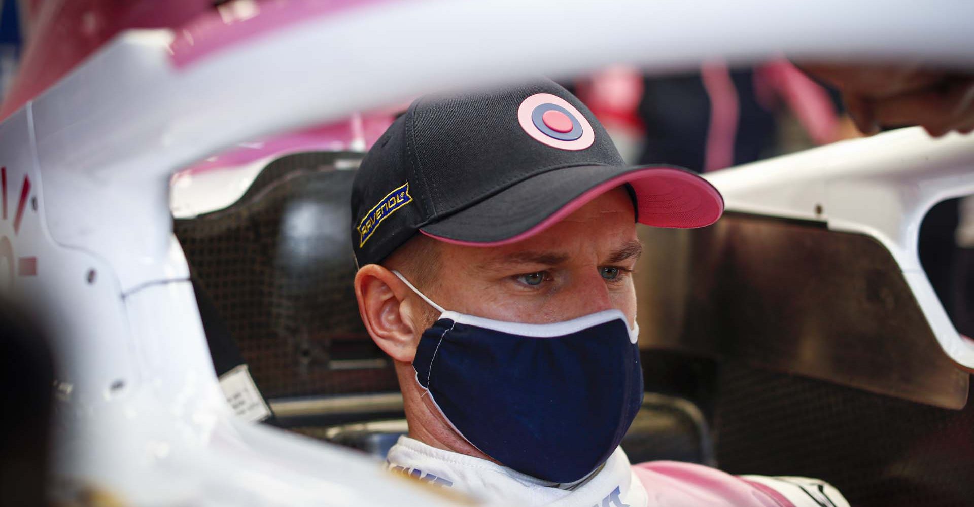 Nico Hülkenberg, Racing Point, in his cockpit