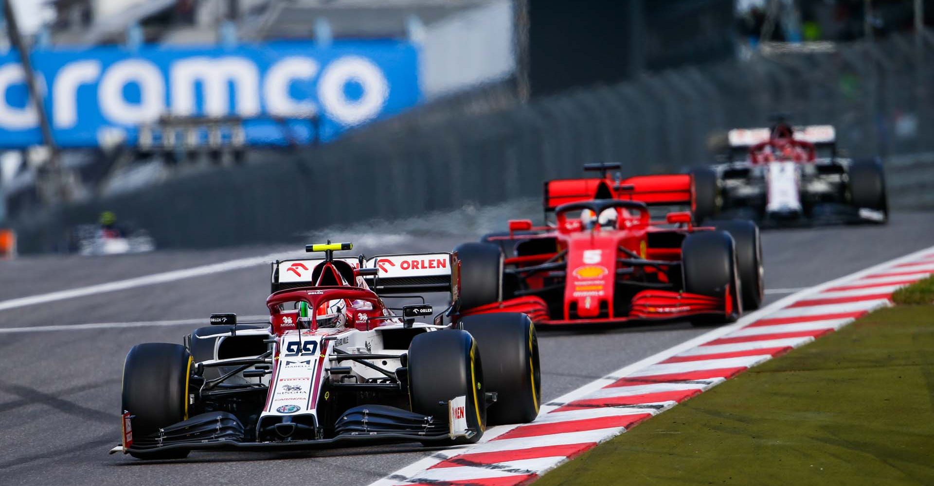 99 GIOVINAZZI Antonio (ita), Alfa Romeo Racing ORLEN C39, action during the Formula 1 Aramco Grosser Preis Der Eifel 2020, Eifel Grand Prix, from October 9 to 11, 2020 on the Nürburgring, in Nürburg, Germany - Photo Antonin Vincent / DPPI