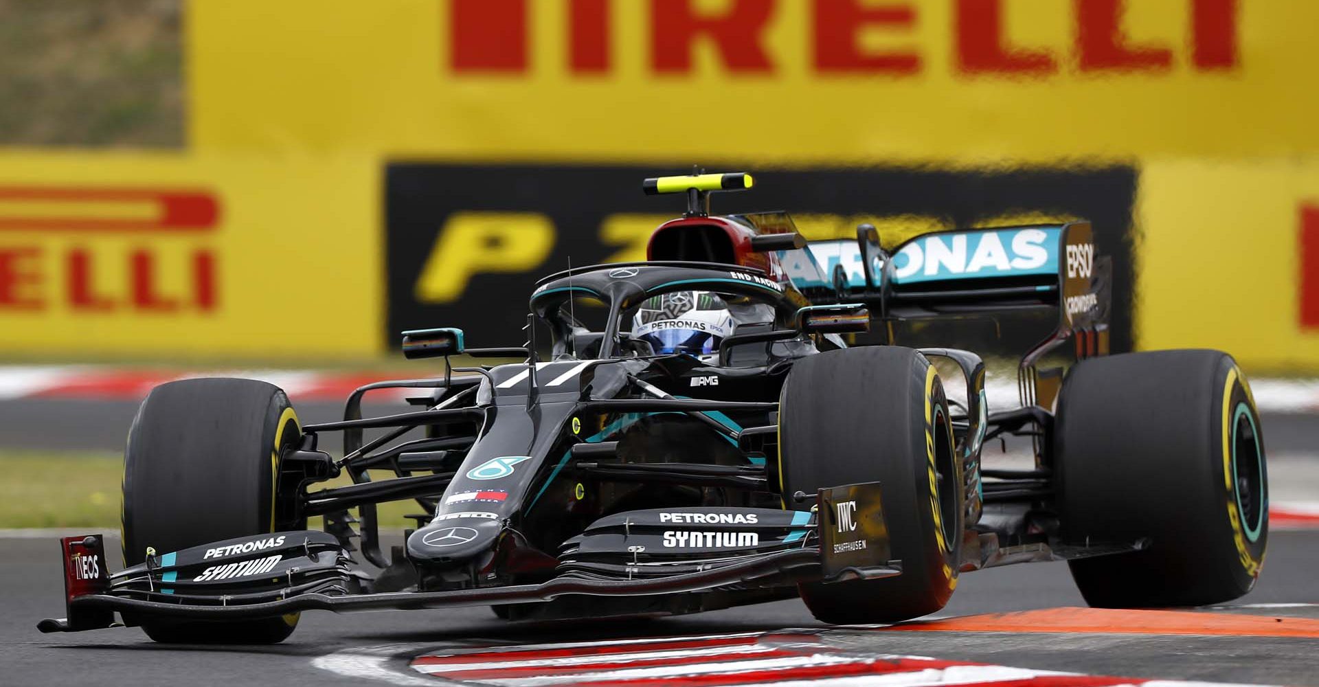 Formula One F1 - Hungarian Grand Prix - Hungaroring, Budapest, Hungary - July 17, 2020
 Mercedes' Valtteri Bottas in action during practice, following the resumption of F1 after the outbreak of the coronavirus disease (COVID-19)
 REUTERS/Leonhard Foeger/Pool