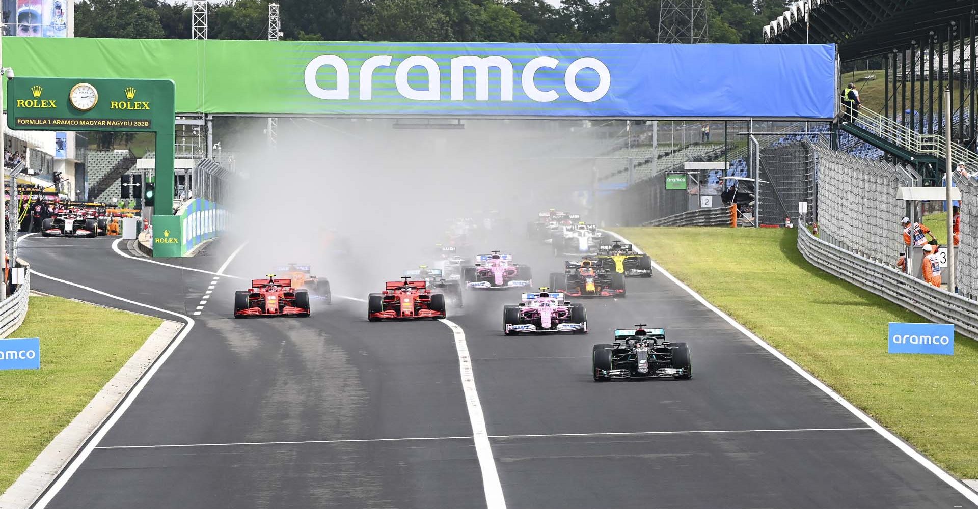 2020 Hungarian Grand Prix, Sunday - LAT Images Hungarian Grand Prix start