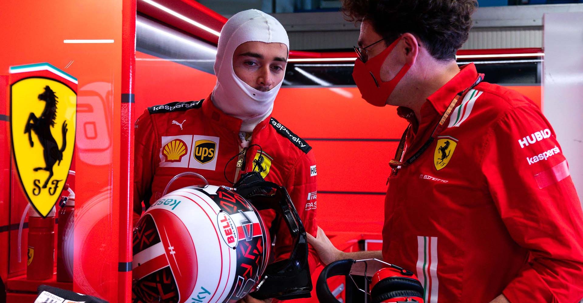 GP ITALIA F1/2020 -  SABATO 05/09/2020  
credit: @Scuderia Ferrari Press Office Charles Leclerc Mattia Binotto