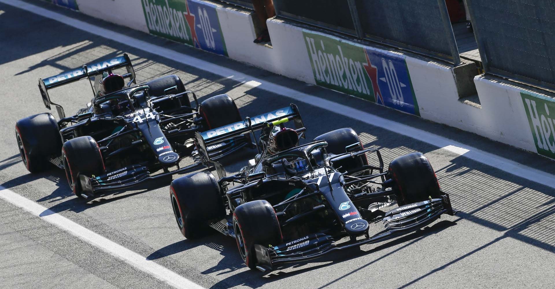 2020 Italian Grand Prix, Saturday - Wolfgang Wilhelm Valtteri Bottas Lewis Hamilton Mercedes