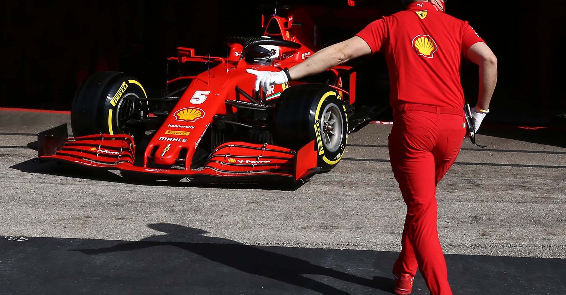 GP PORTOGALLO F1/2020 -  SABATO 24/10/2020   Sebastian Vettel
credit: @Scuderia Ferrari Press Office