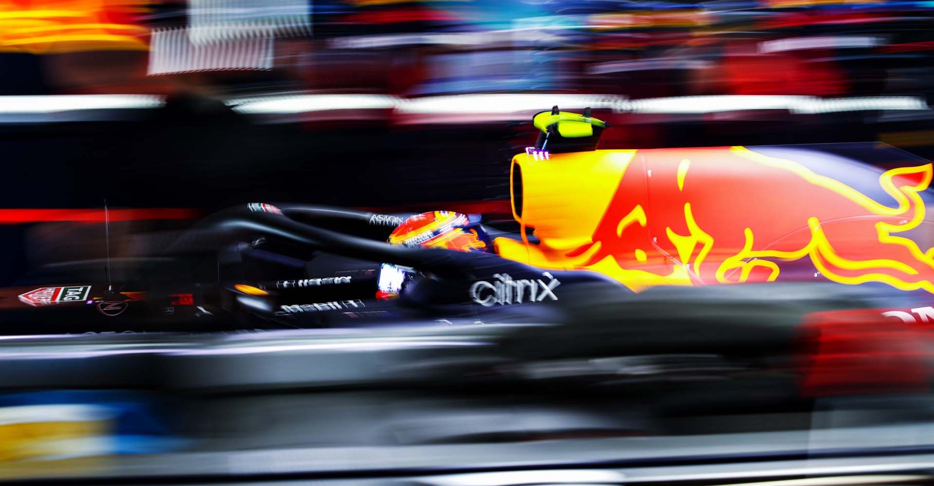 PORTIMAO, PORTUGAL - OCTOBER 24: Alexander Albon of Thailand driving the (23) Aston Martin Red Bull Racing RB16 leaves the garage during final practice ahead of the F1 Grand Prix of Portugal at Autodromo Internacional do Algarve on October 24, 2020 in Portimao, Portugal. (Photo by Mark Thompson/Getty Images) beatuy