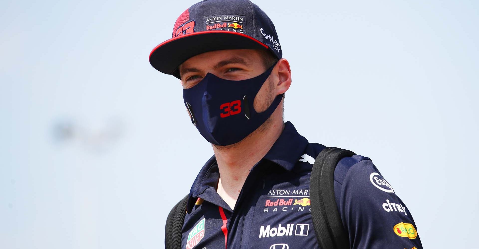 BARCELONA, SPAIN - AUGUST 13: Max Verstappen of Netherlands and Red Bull Racing walks in the Paddock during previews ahead of the F1 Grand Prix of Spain at Circuit de Barcelona-Catalunya on August 13, 2020 in Barcelona, Spain. (Photo by Bryn Lennon/Getty Images)