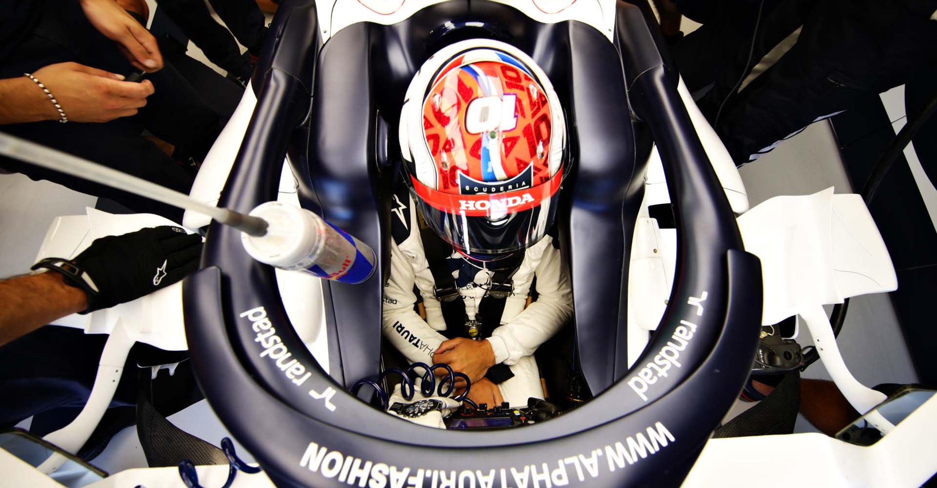 SCARPERIA, ITALY - SEPTEMBER 11: Pierre Gasly of France and Scuderia AlphaTauri prepares to drive in the garage during practice ahead of the F1 Grand Prix of Tuscany at Mugello Circuit on September 11, 2020 in Scarperia, Italy. (Photo by Peter Fox/Getty Images)