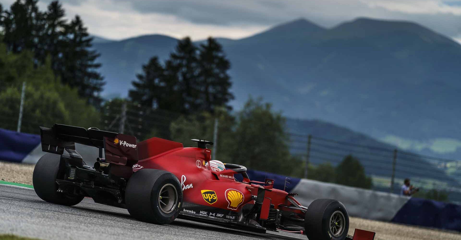 Charles Leclerc races during the FIA Formula One World Championship 2021 in Spielberg, Austria on July 2, 2021