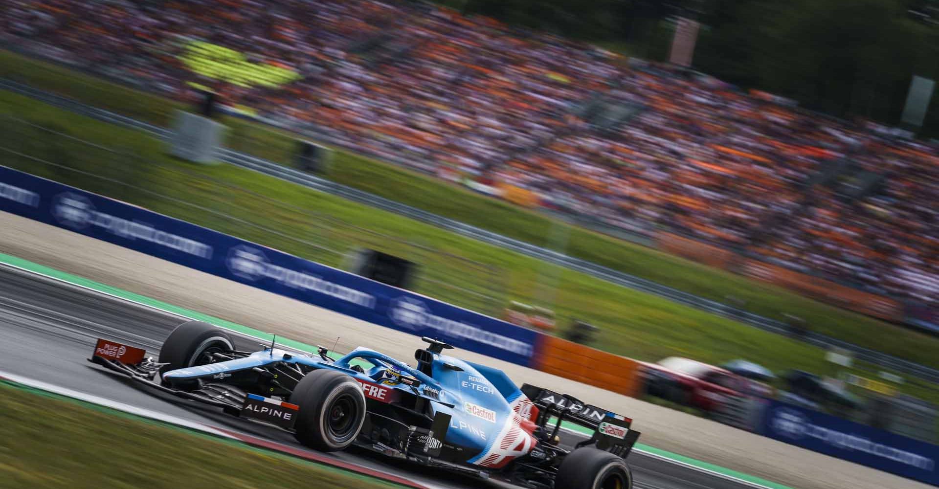 Fernando Alonso races during the FIA Formula One World Championship 2021 in Spielberg, Austria on July 4, 2021