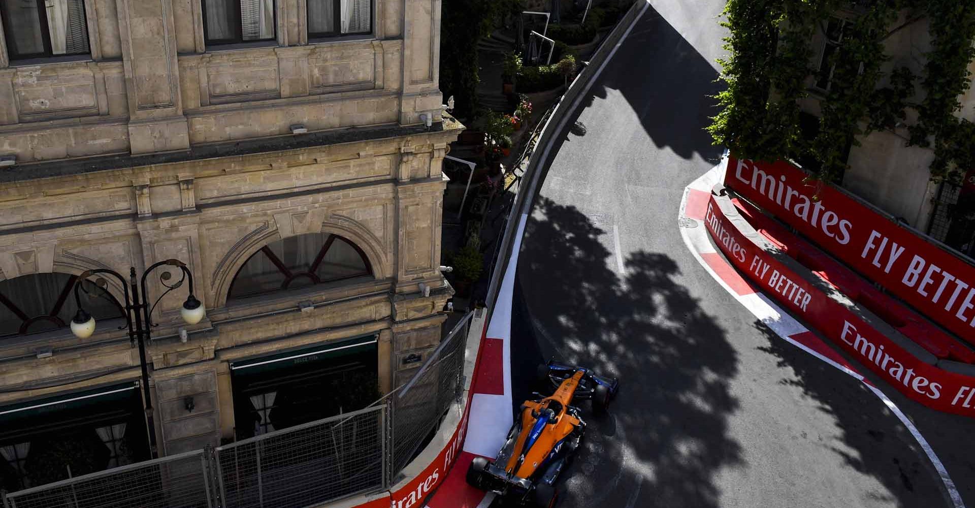 Daniel Ricciardo, McLaren MCL35M aerial shot