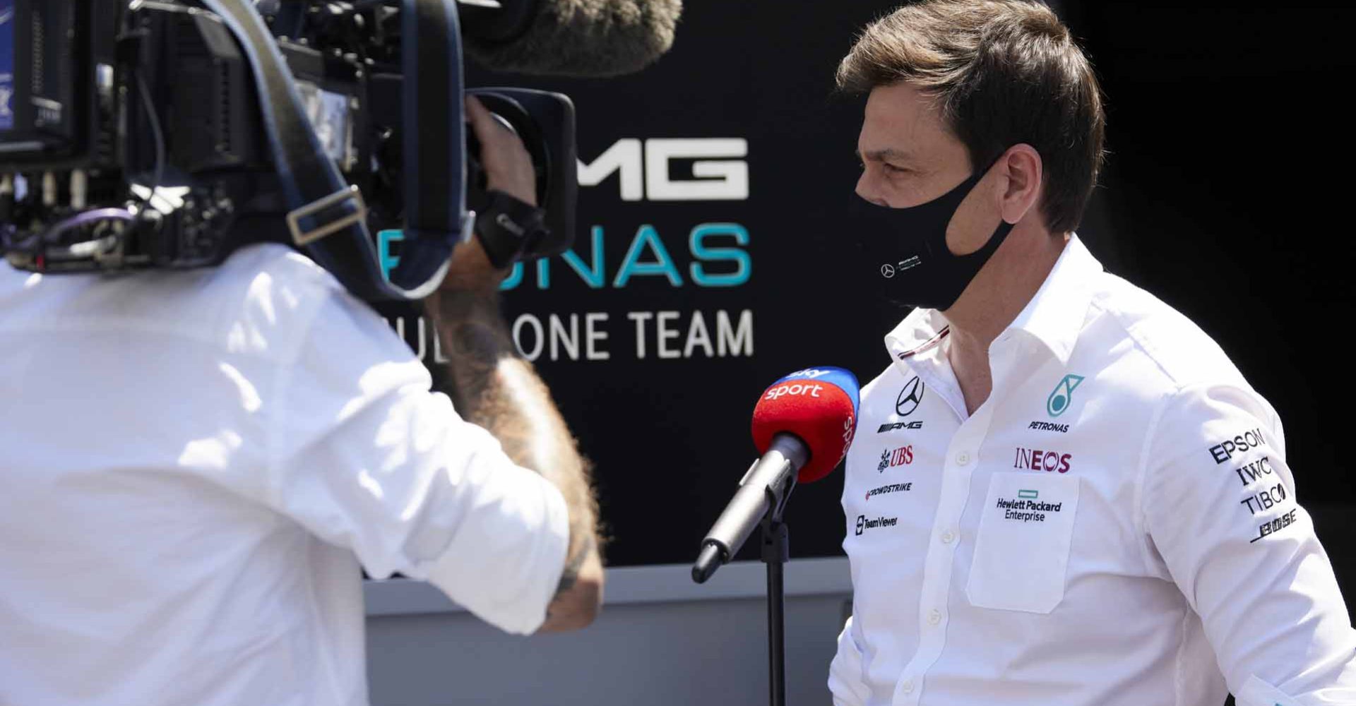 2021 Azerbaijan Grand Prix, Saturday - Steve Etherington Toto Wolff, Sky Sports F1