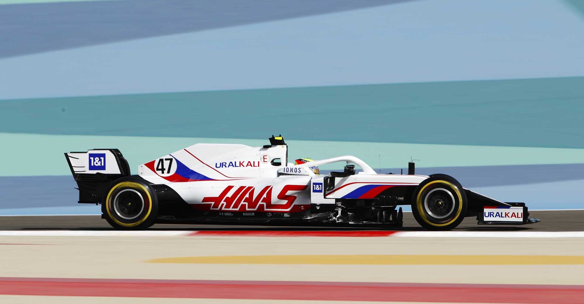 BAHRAIN INTERNATIONAL CIRCUIT, BAHRAIN - MARCH 26: Mick Schumacher, Haas VF-21 during the Bahrain GP at Bahrain International Circuit on Friday March 26, 2021 in Sakhir, Bahrain. (Photo by Zak Mauger / LAT Images)