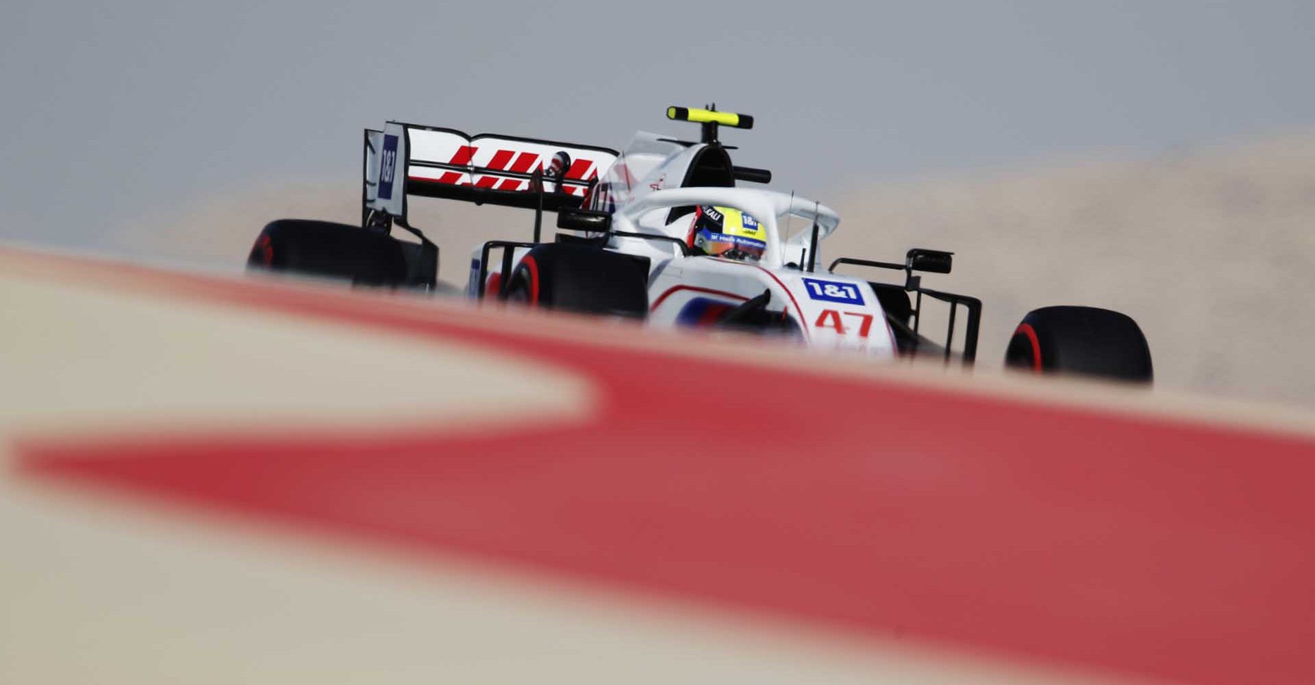 BAHRAIN INTERNATIONAL CIRCUIT, BAHRAIN - MARCH 26: Mick Schumacher, Haas VF-21 during the Bahrain GP at Bahrain International Circuit on Friday March 26, 2021 in Sakhir, Bahrain. (Photo by Zak Mauger / LAT Images)