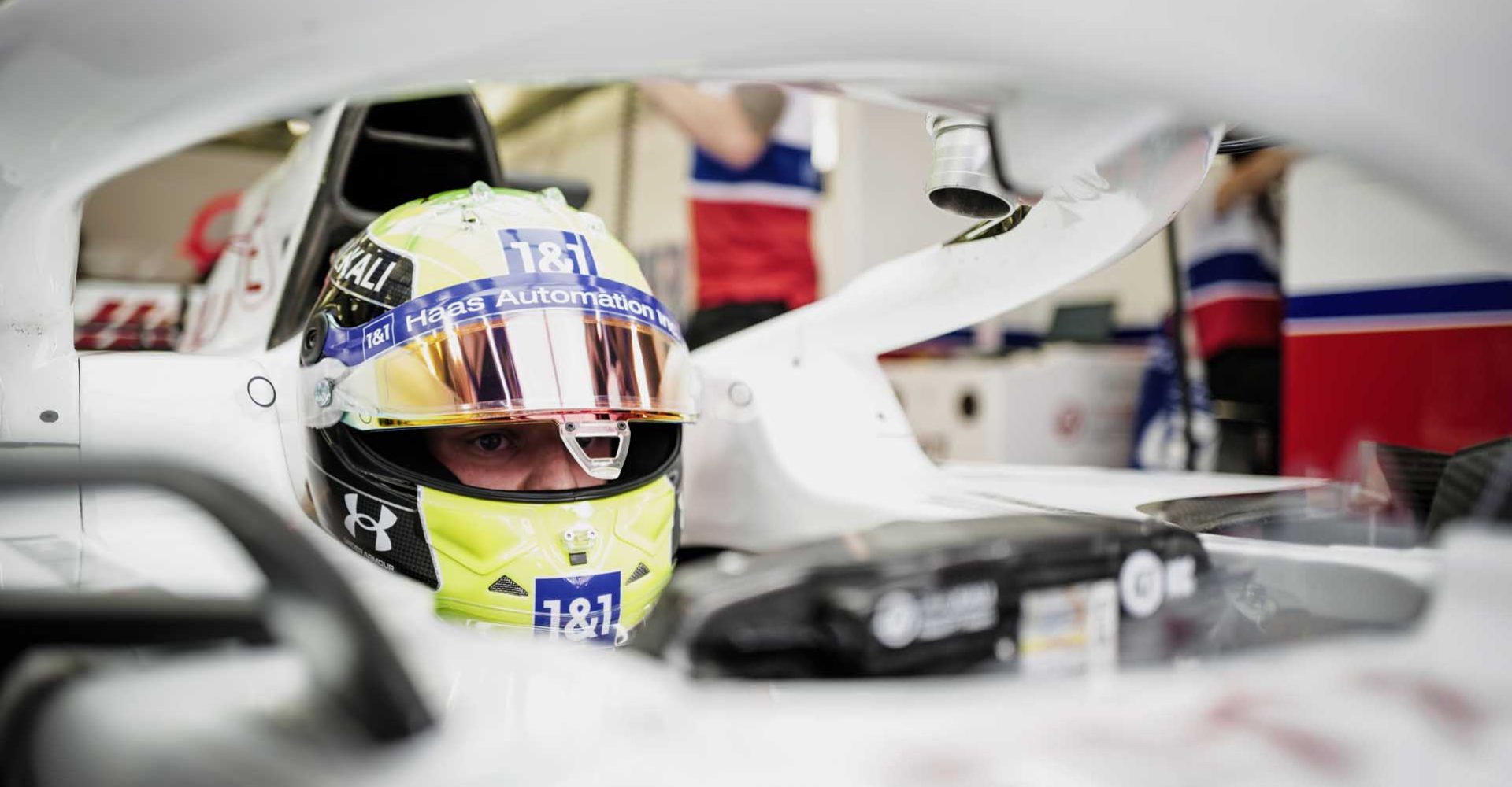 BAHRAIN INTERNATIONAL CIRCUIT, BAHRAIN - MARCH 26: Mick Schumacher, Haas F1 during the Bahrain GP at Bahrain International Circuit on Friday March 26, 2021 in Sakhir, Bahrain. (Photo by Andy Hone / LAT Images)