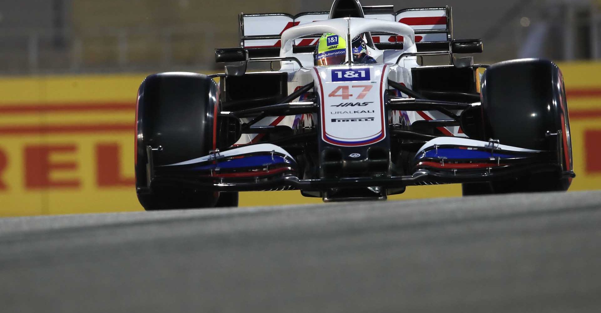 BAHRAIN INTERNATIONAL CIRCUIT, BAHRAIN - MARCH 27: Mick Schumacher, Haas VF-21 during the Bahrain GP at Bahrain International Circuit on Saturday March 27, 2021 in Sakhir, Bahrain. (Photo by Zak Mauger / LAT Images)