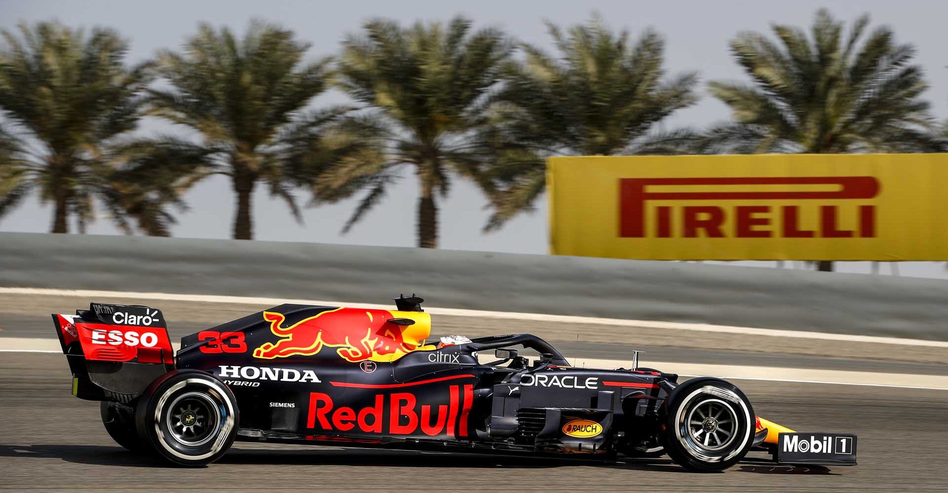 BAHRAIN INTERNATIONAL CIRCUIT, BAHRAIN - MARCH 27: Max Verstappen, Red Bull Racing RB16B during the Bahrain GP at Bahrain International Circuit on Saturday March 27, 2021 in Sakhir, Bahrain. (Photo by Zak Mauger / LAT Images)