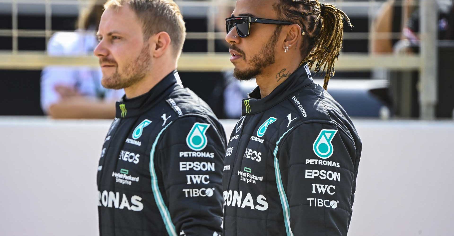 2021 Bahrain Pre-Season Test, Day 1 - LAT Images Lewis Hamilton Valtteri Bottas Mercedes