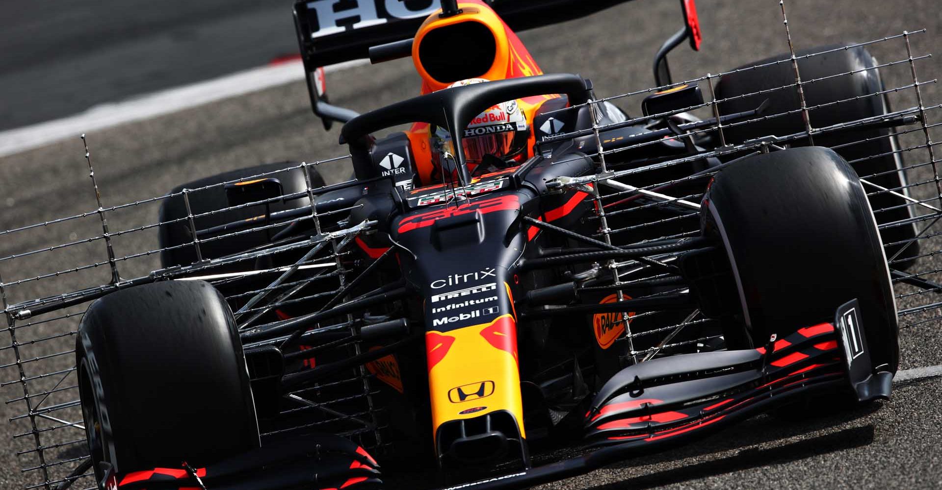 BAHRAIN, BAHRAIN - MARCH 12: Max Verstappen of the Netherlands driving the (33) Red Bull Racing RB16B Honda during Day One of F1 Testing at Bahrain International Circuit on March 12, 2021 in Bahrain, Bahrain. (Photo by Joe Portlock/Getty Images)