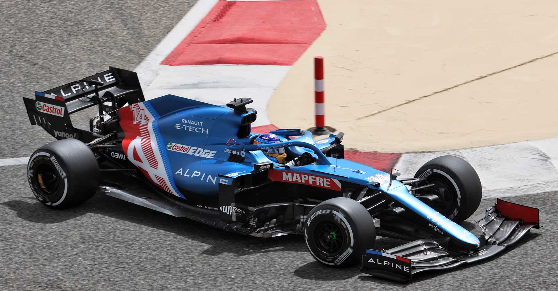 Fernando Alonso (ESP) Alpine F1 Team A521.
Formula One Testing, Saturday 13th March 2021. Sakhir, Bahrain.