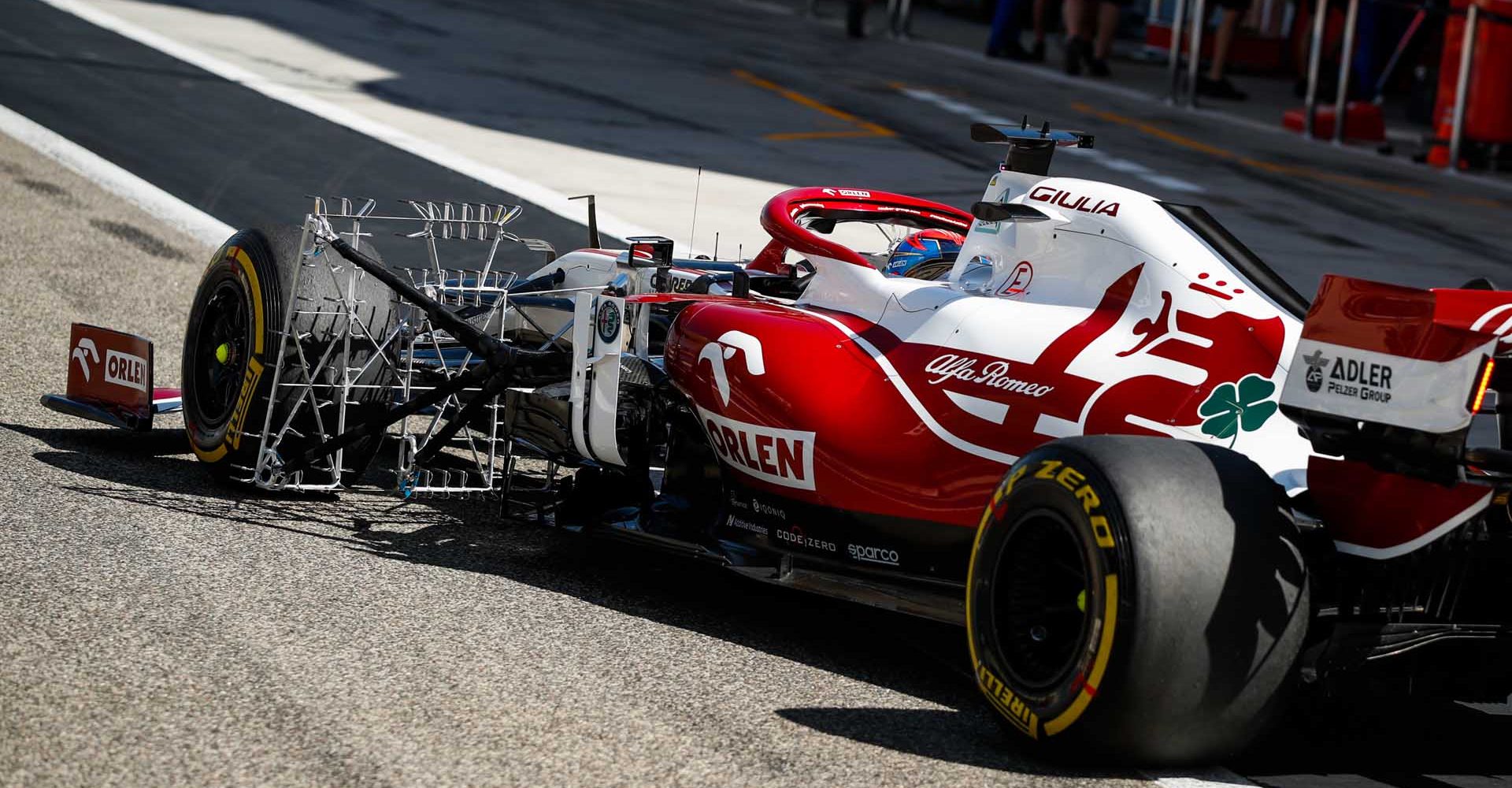 RAIKKONEN Kimi (fin), Alfa Romeo Racing ORLEN C41, action during the Formula 1 Pre-season testing 2021 from March 12 to 14, 2021 on the Bahrain International Circuit, in Sakhir, Bahrain - Photo Florent Gooden / DPPI