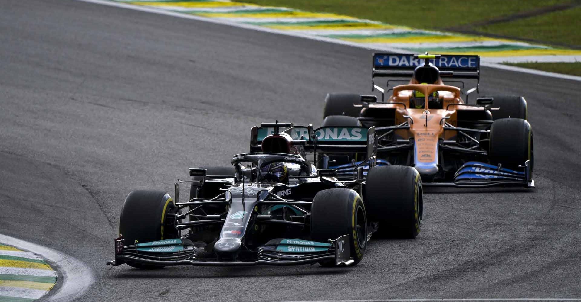 2021 Sao Paulo Grand Prix, Saturday - LAT Images Lewis Hamilton Lando Norris