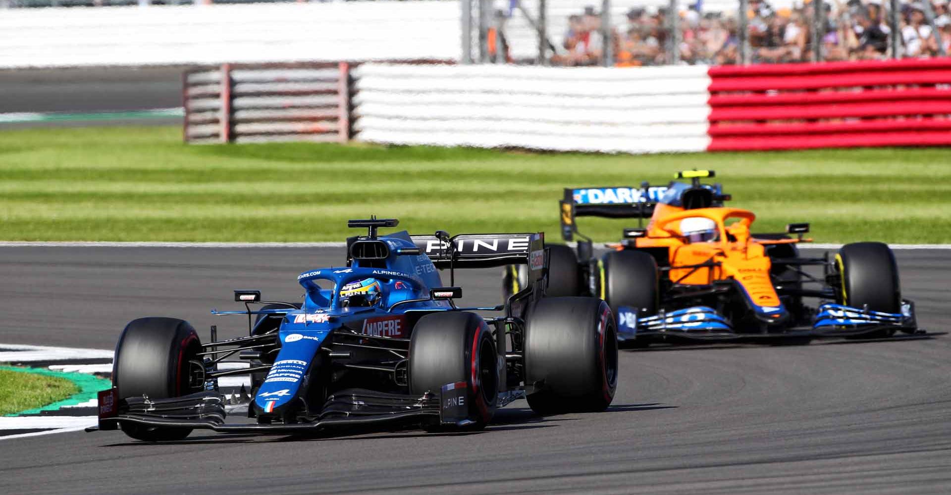 Fernando Alonso, Lando Norris, Alpine