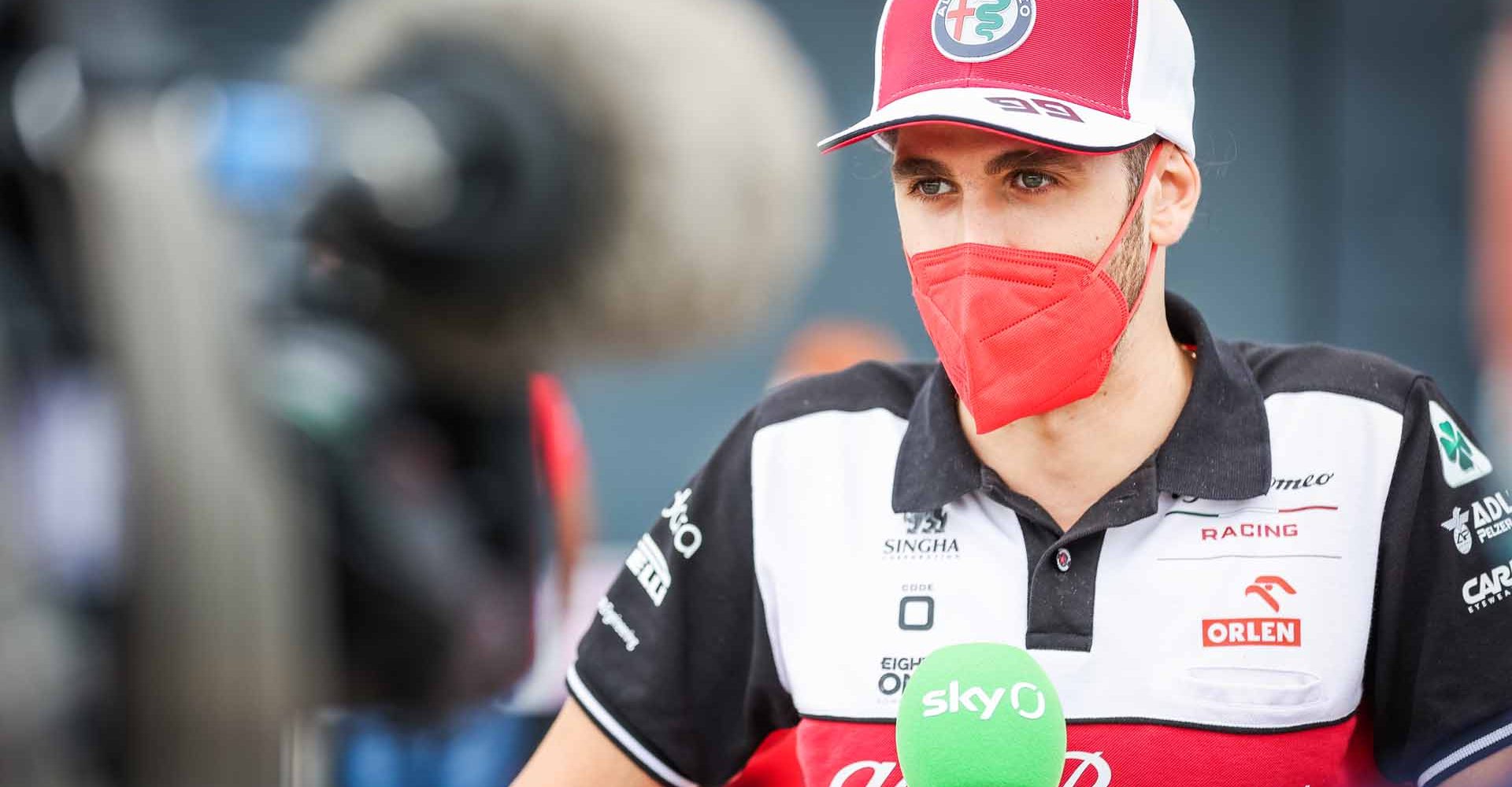 GIOVINAZZI Antonio (ita), Alfa Romeo Racing ORLEN C41, portrait during the Formula 1 Pirelli British Grand Prix 2021, 10th round of the 2021 FIA Formula One World Championship from July 16 to 18, 2021 on the Silverstone Circuit, in Silverstone, United Kingdom - Photo Antonin Vincent / DPPI