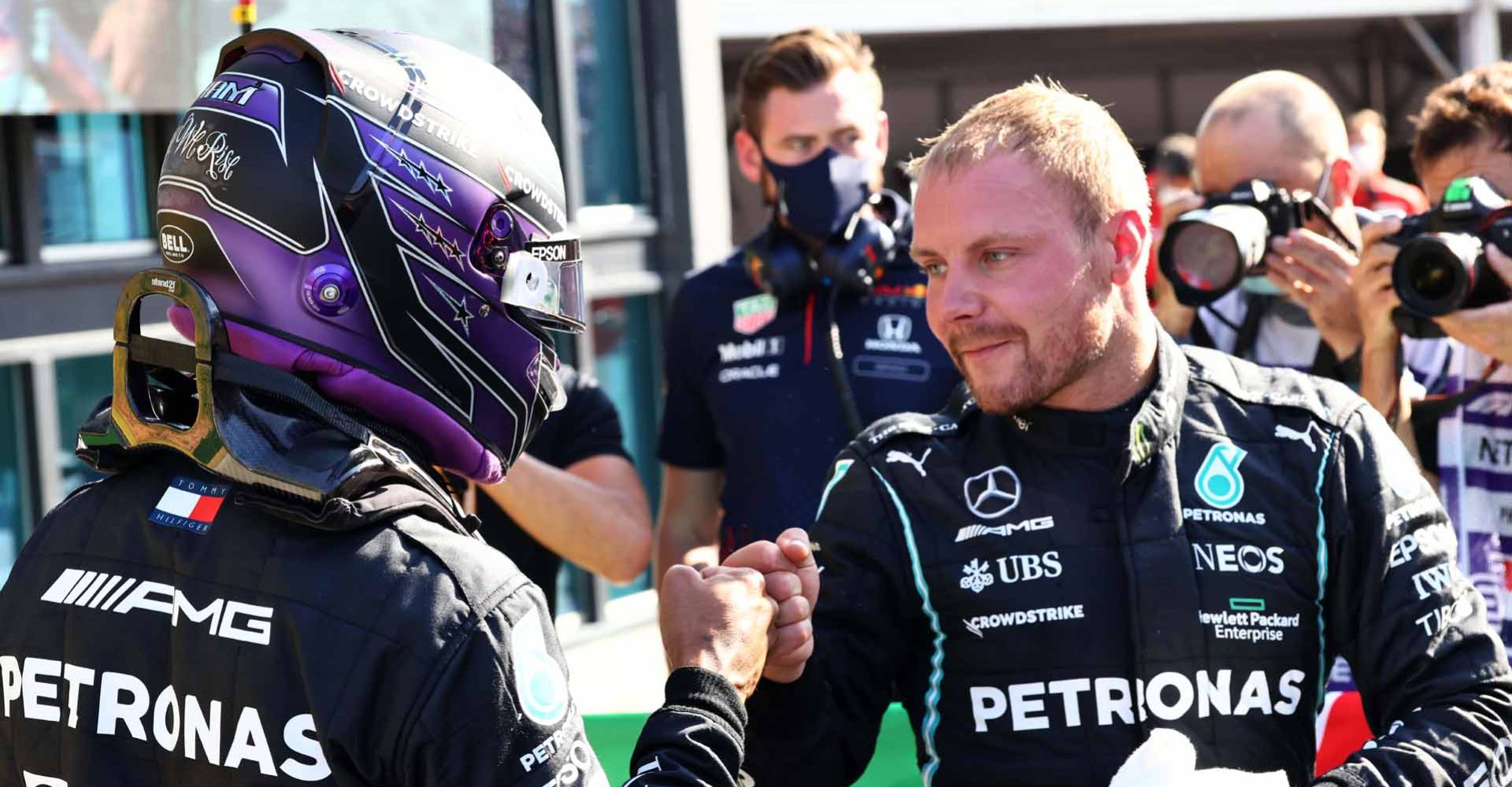 2021 Dutch Grand Prix, Saturday - Steve Etherington Lewis Hamilton Valtteri Bottas