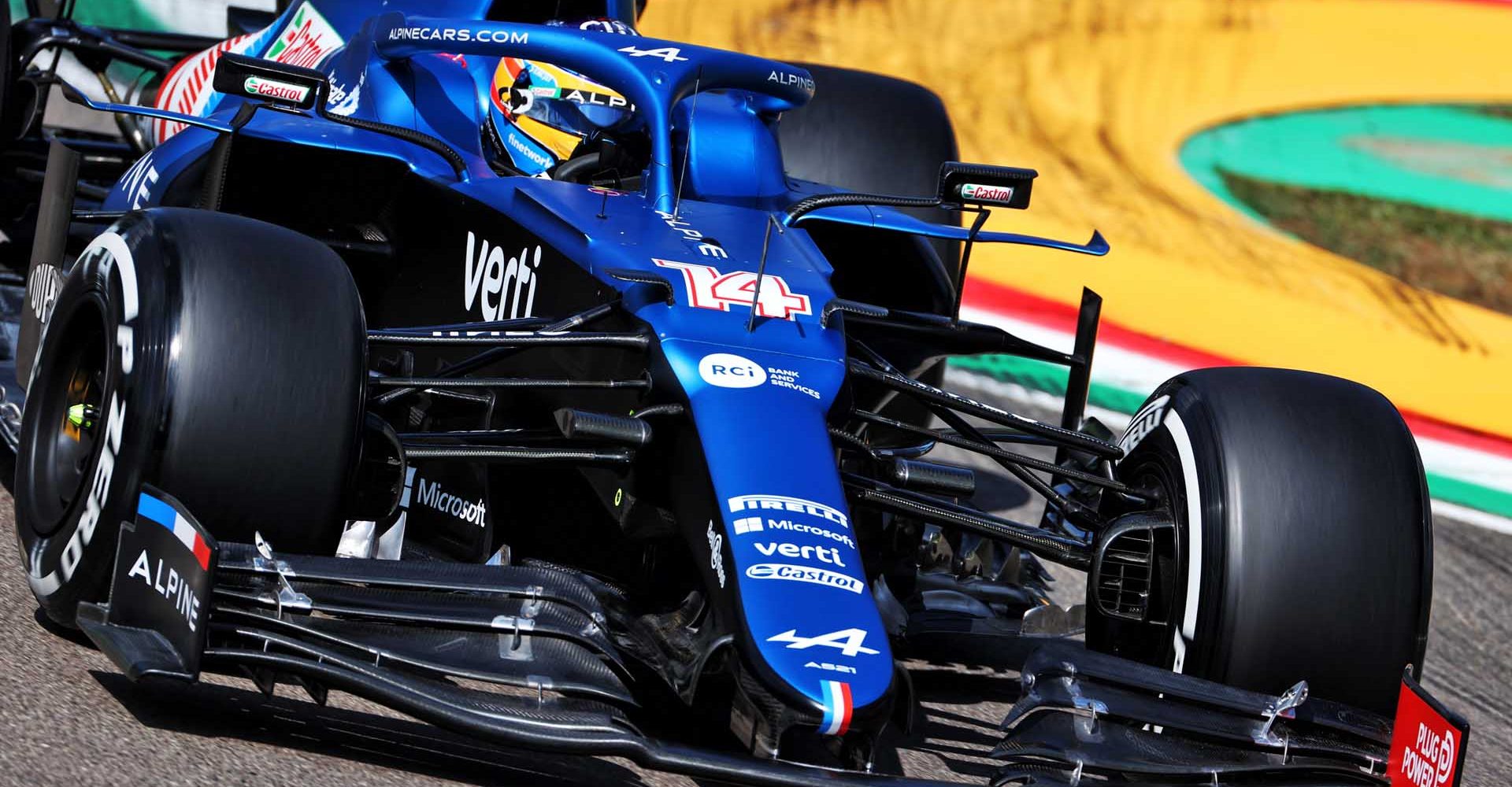 Fernando Alonso (ESP) Alpine F1 Team A521.
Emilia Romagna Grand Prix, Friday 16th April 2021. Imola, Italy.