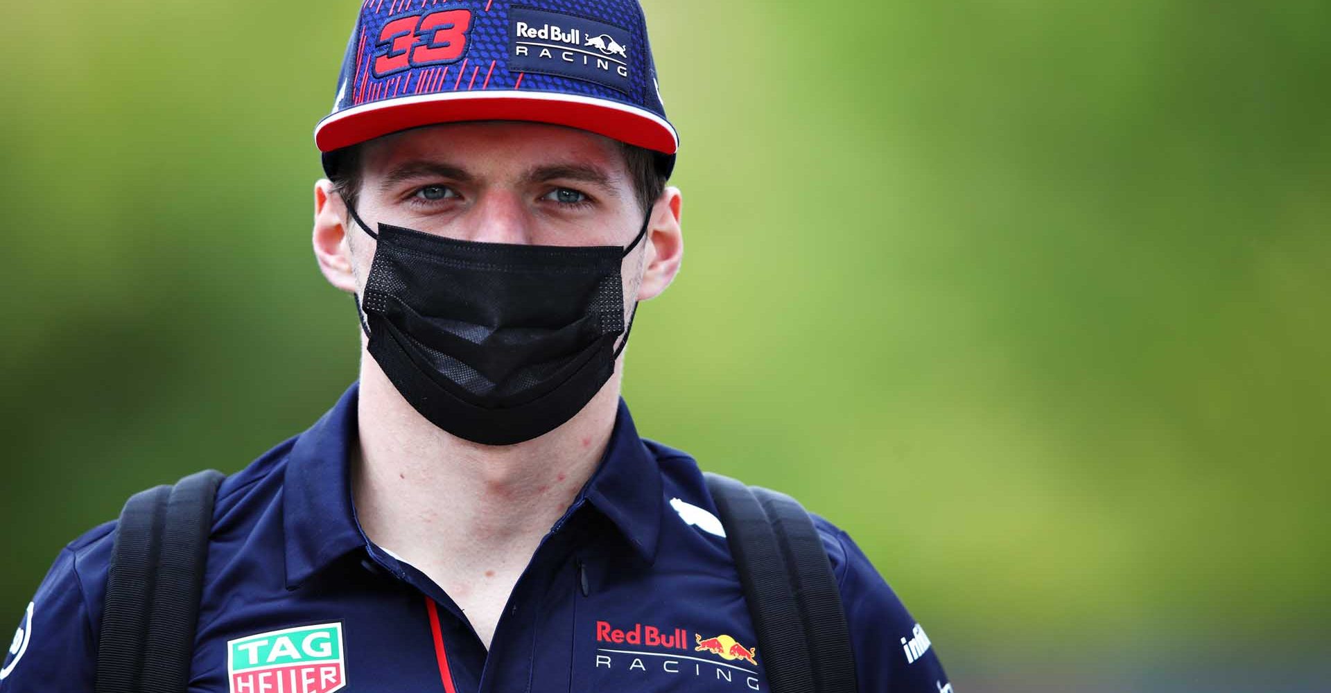 IMOLA, ITALY - APRIL 15: Max Verstappen of Netherlands and Red Bull Racing walks in the Paddock during previews ahead of the F1 Grand Prix of Emilia Romagna at Autodromo Enzo e Dino Ferrari on April 15, 2021 in Imola, Italy. (Photo by Mark Thompson/Getty Images)