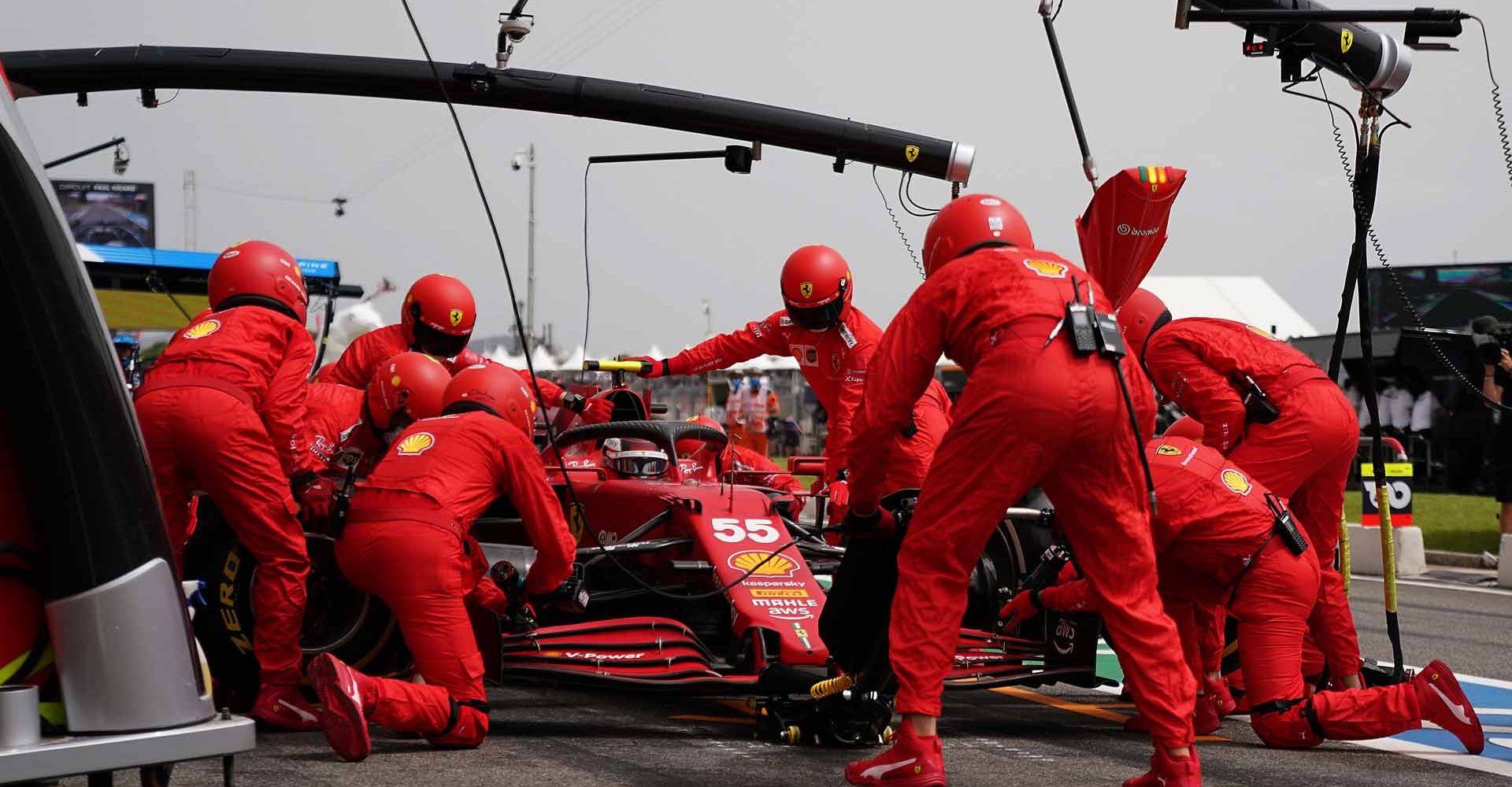 GP FRANCIA F1/2021 - DOMENICA 20/06/2021 
 credit: @Scuderia Ferrari Press Office Carlos Sainz pitstop