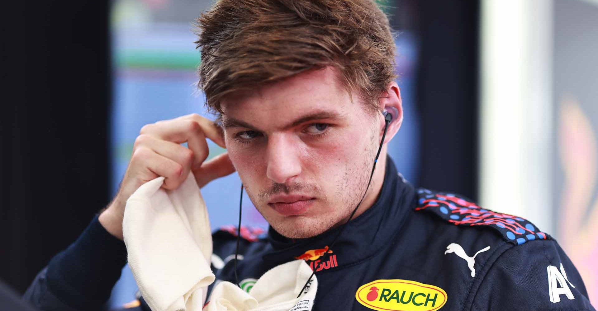 BUDAPEST, HUNGARY - JULY 31: Max Verstappen of Netherlands and Red Bull Racing prepares to drive in the garage during final practice ahead of the F1 Grand Prix of Hungary at Hungaroring on July 31, 2021 in Budapest, Hungary. (Photo by Mark Thompson/Getty Images)